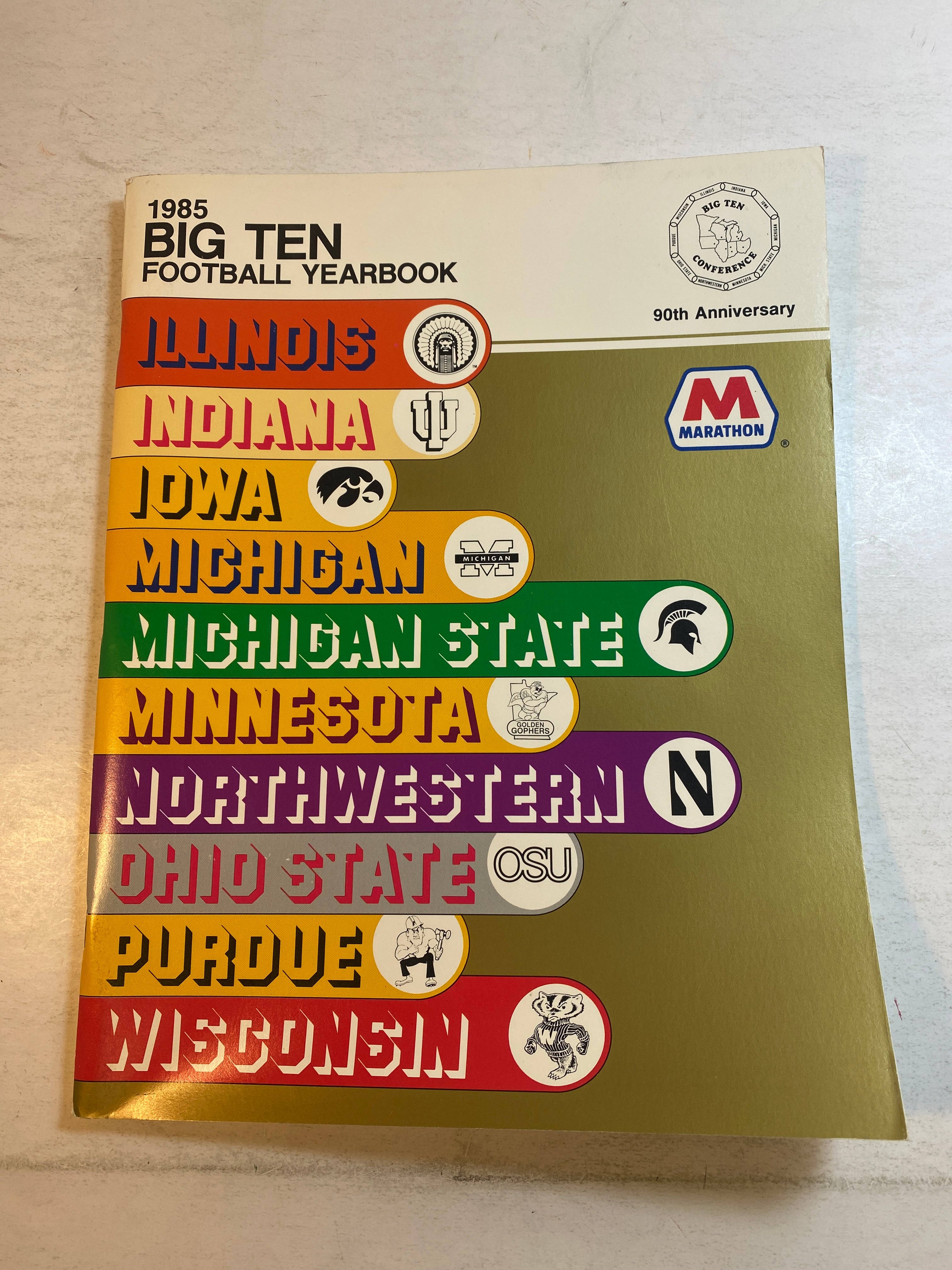 1985 Big 10 Football Yearbook