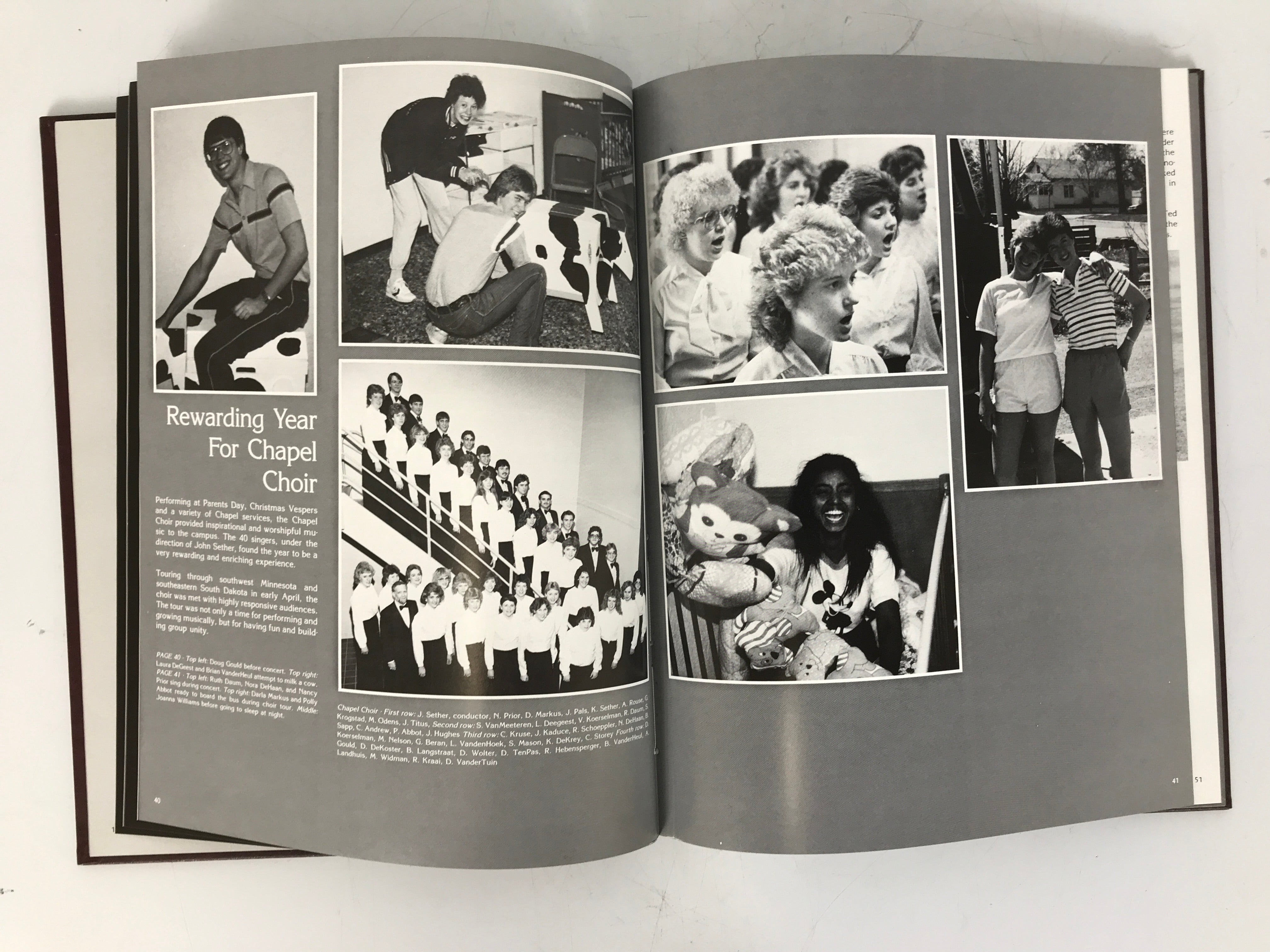 1985 Northwestern College Yearbook Orange City Iowa HC