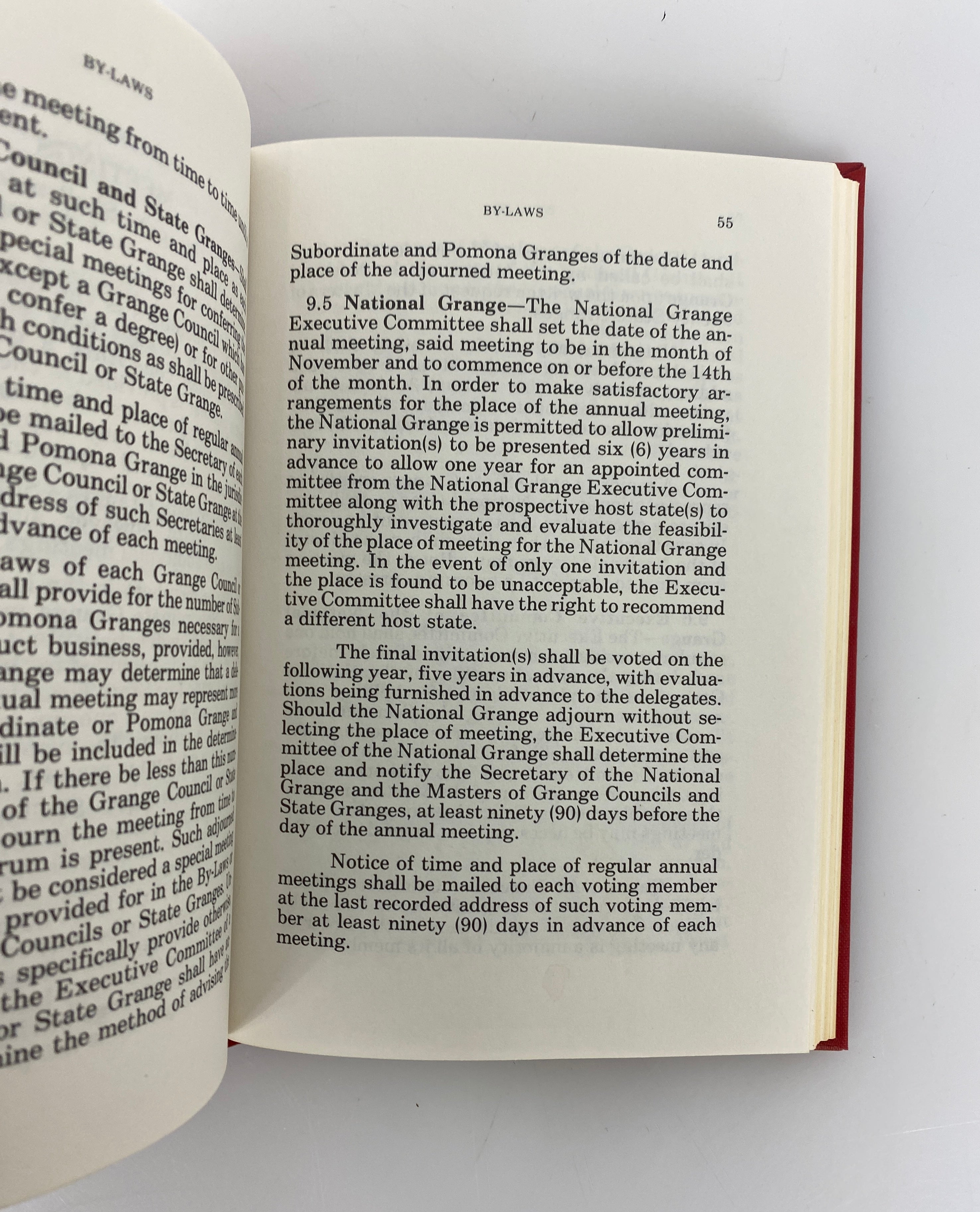 1987 Digest of Laws National Grange Order of Patrons of Husbandry HC