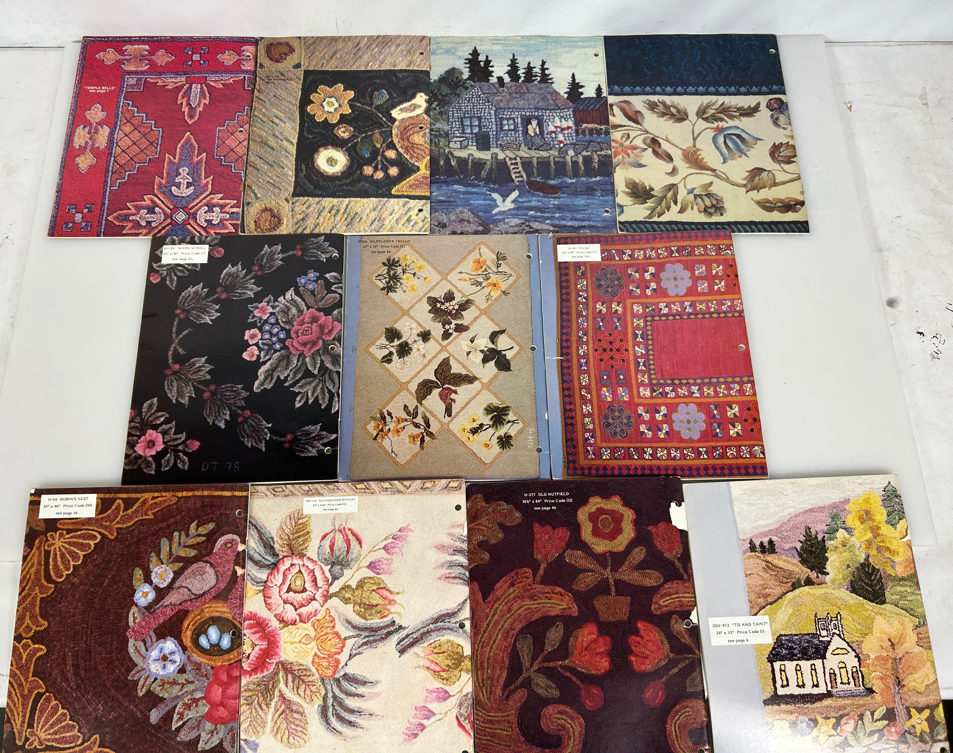 1989-1990 Rug Hooking Lot of 5 Vol 1 #1,3,4&6; Vol 2 #1 (Includes Charter Issue)
