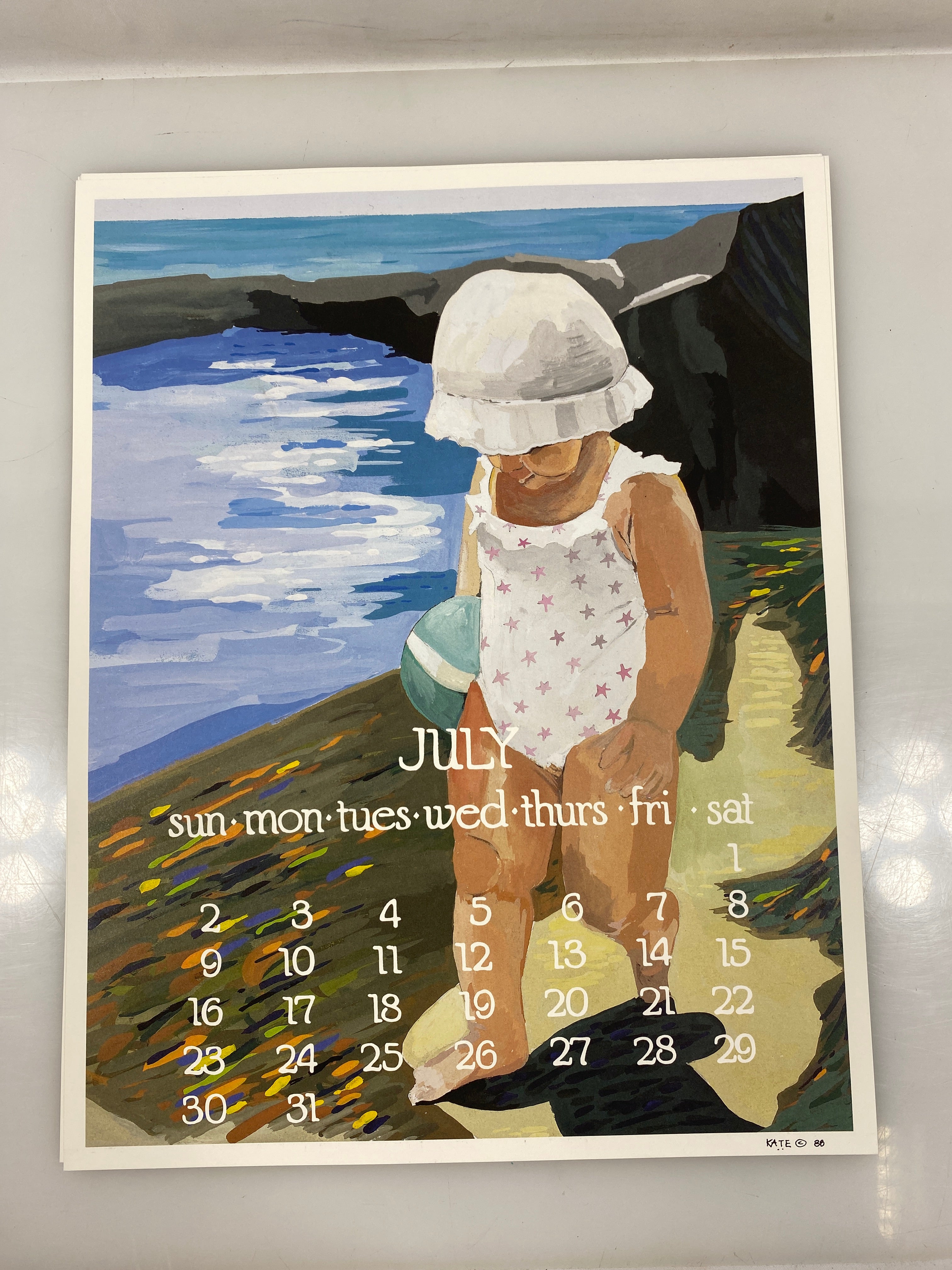 1989 Calendar Posters by Kate Libby