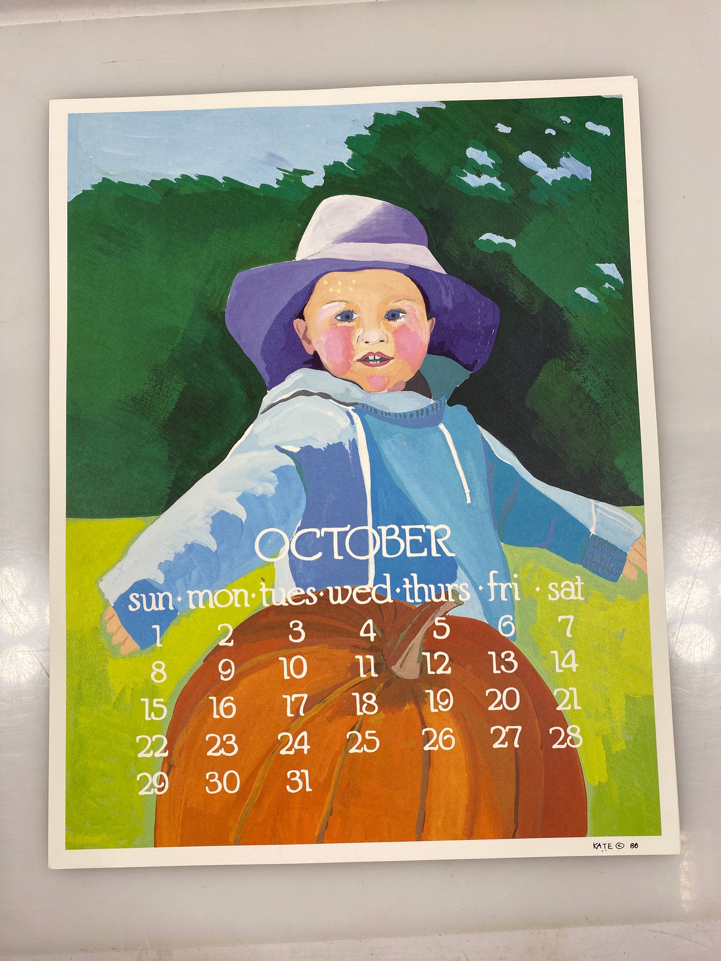 1989 Calendar Posters by Kate Libby