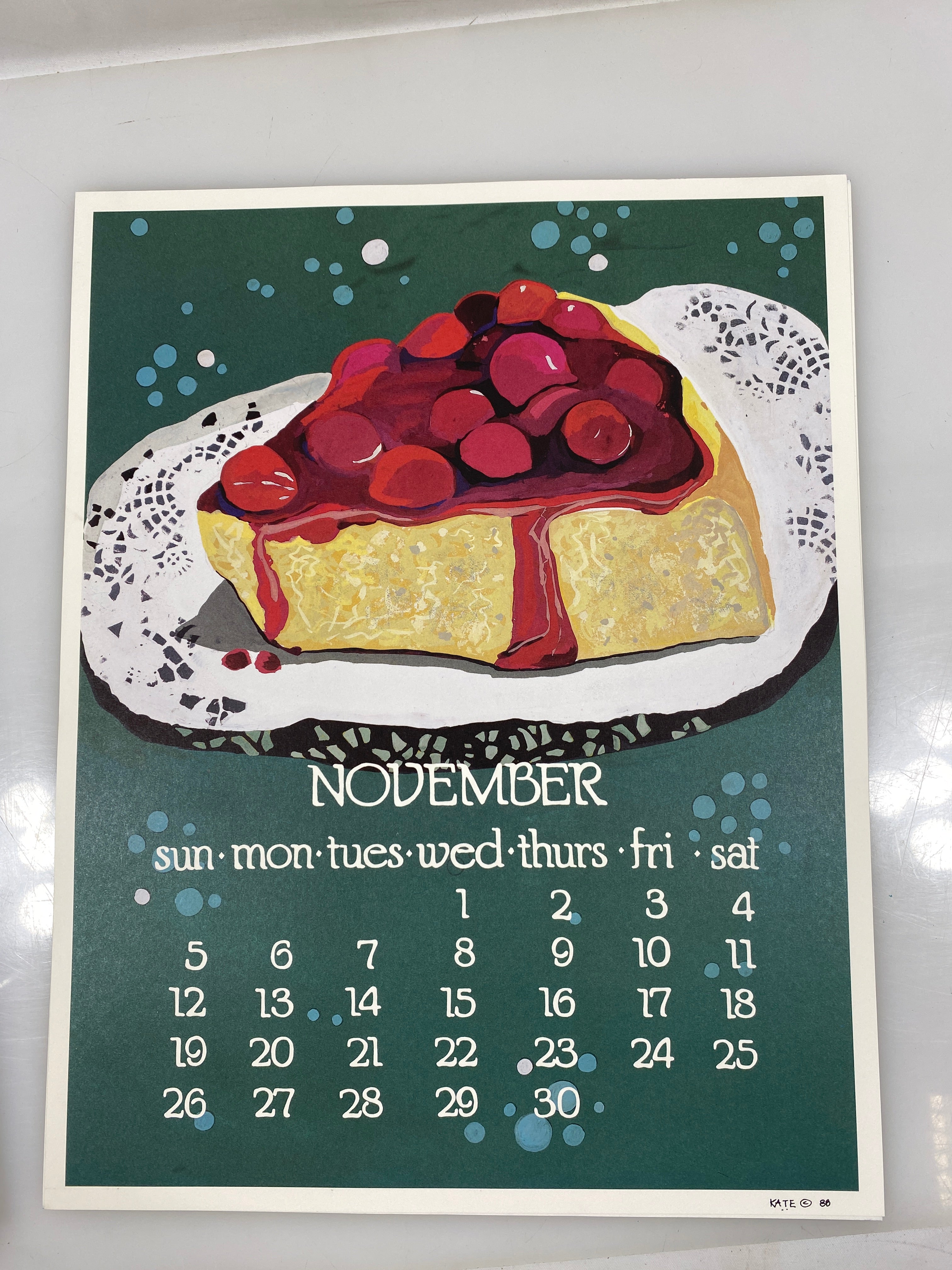 1989 Calendar Posters by Kate Libby