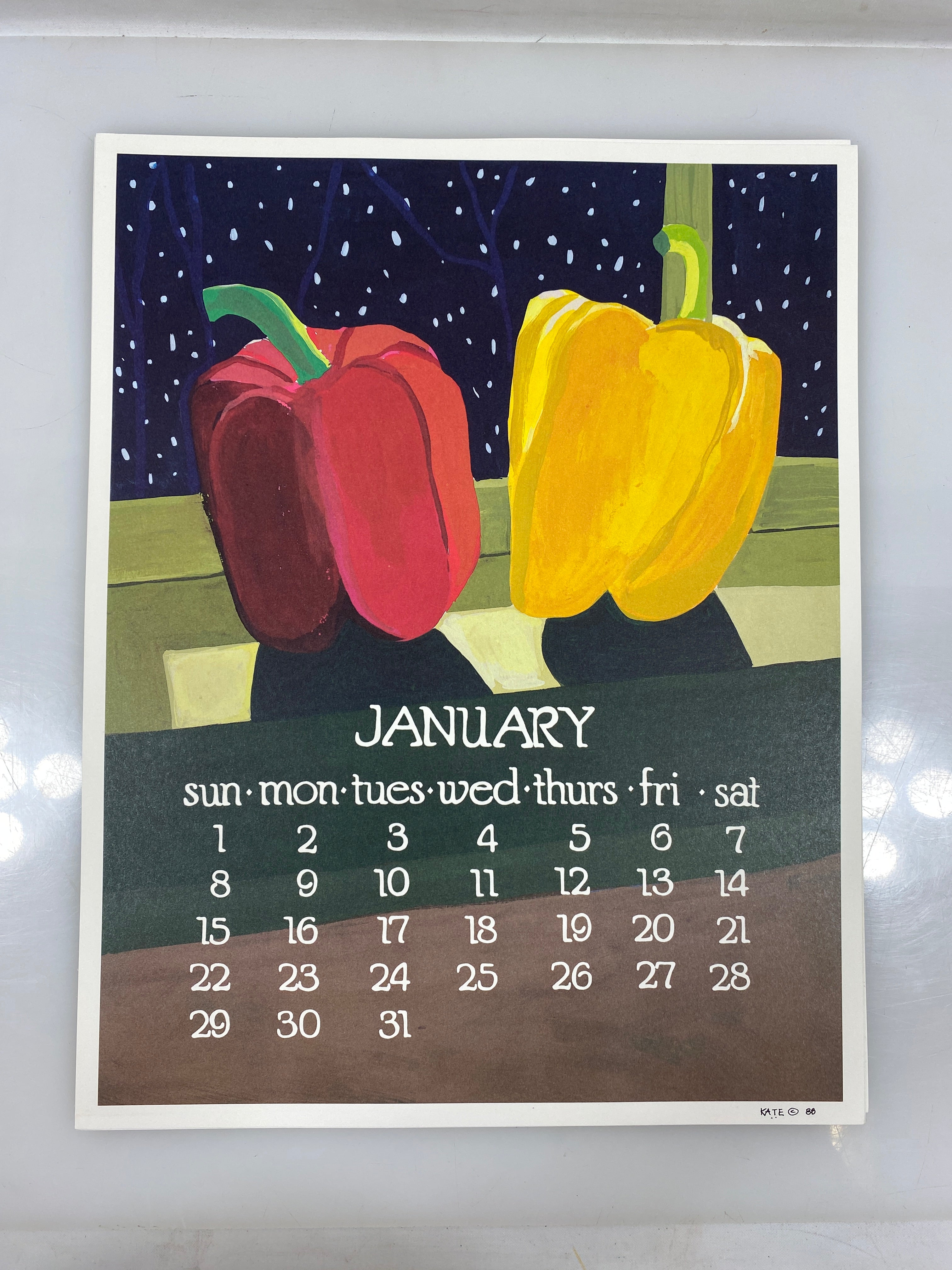 1989 Calendar Posters by Kate Libby
