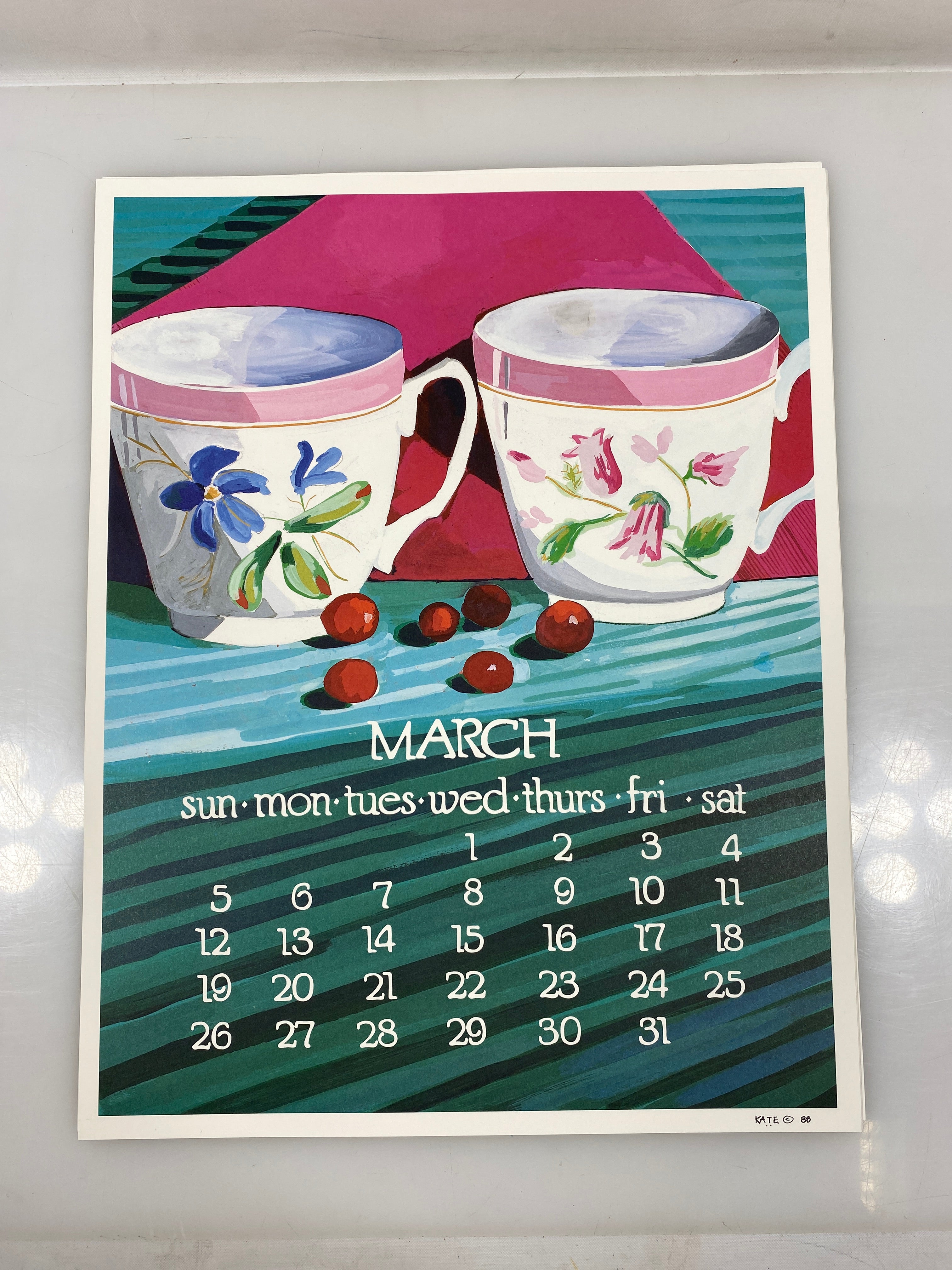 1989 Calendar Posters by Kate Libby