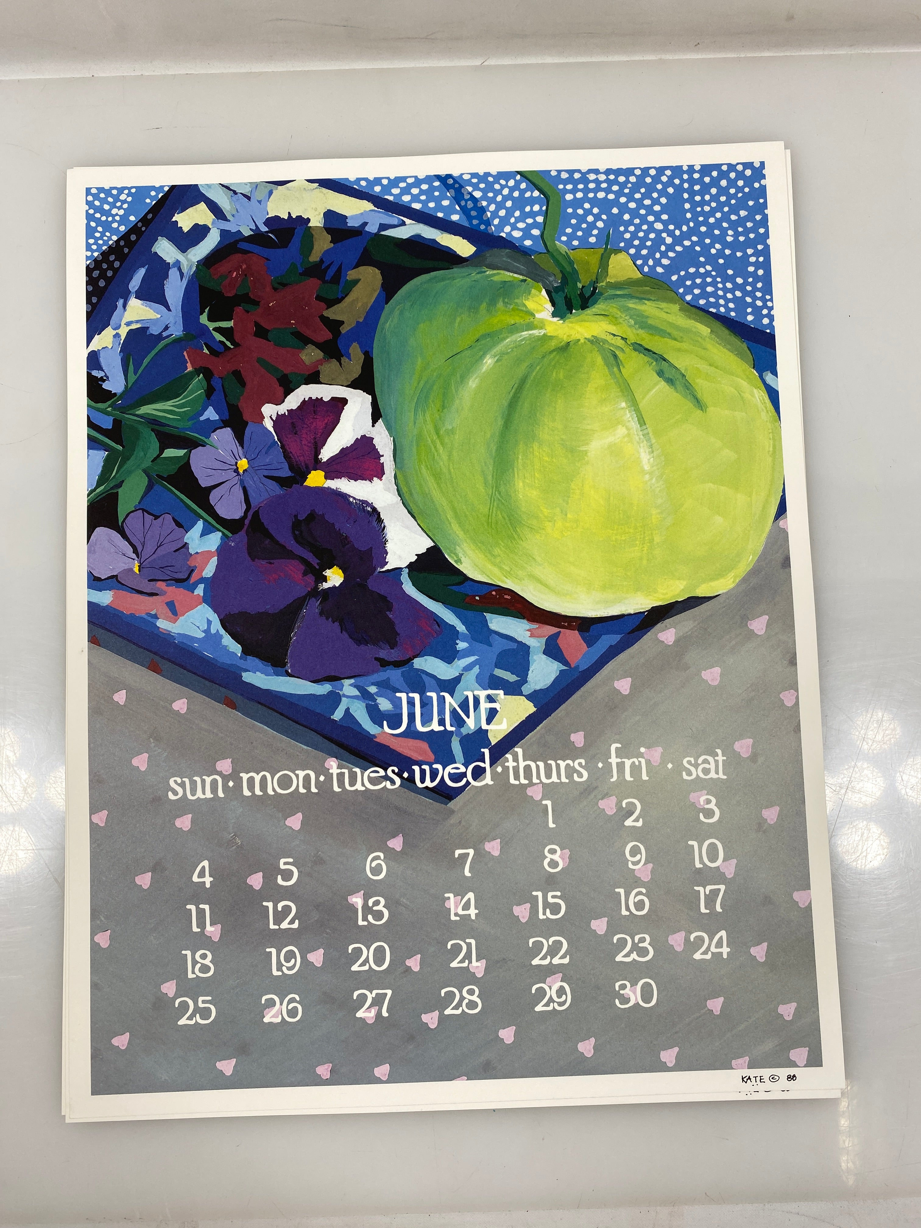 1989 Calendar Posters by Kate Libby