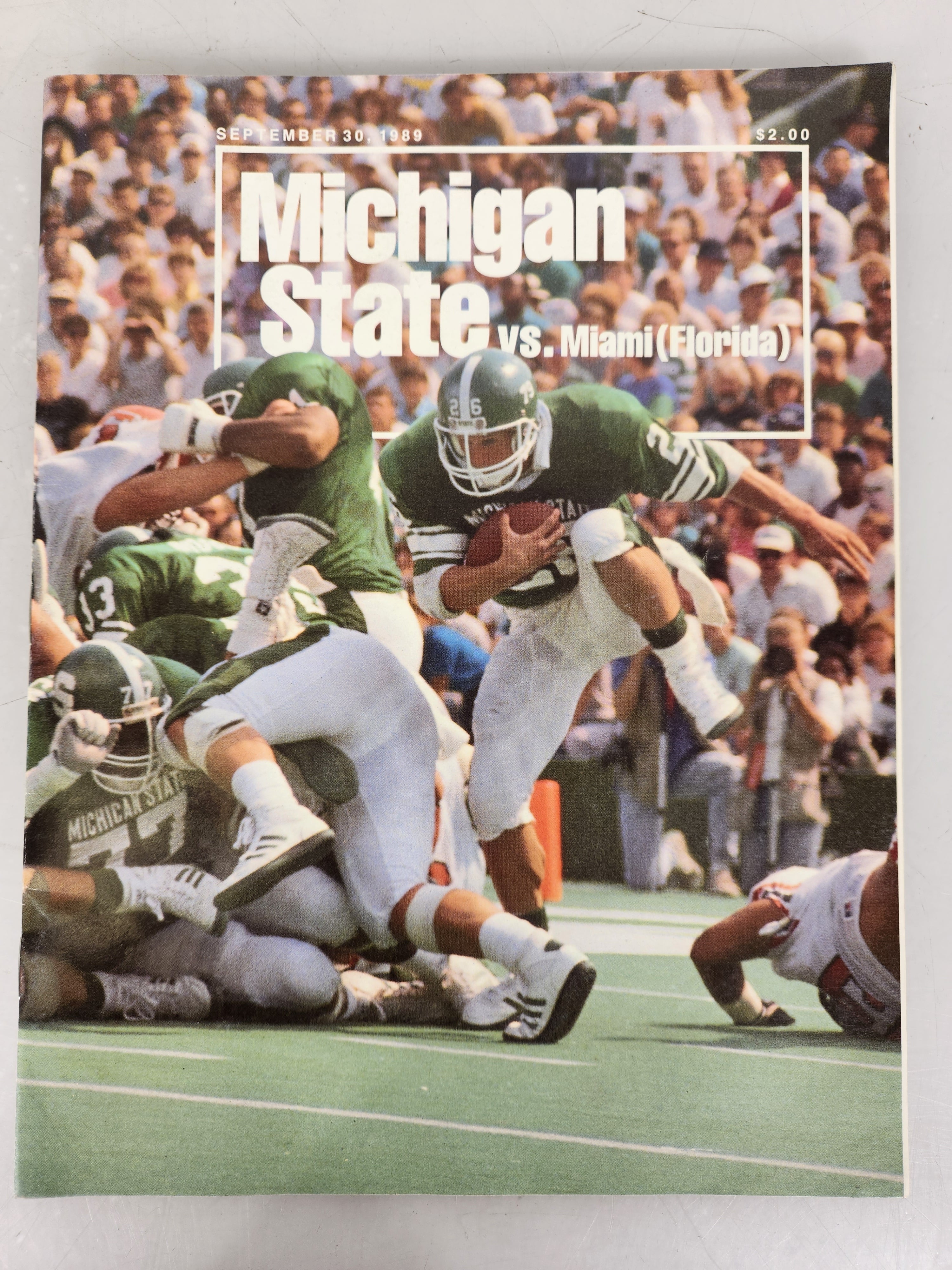 1989 Michigan State vs Miami (Florida) Football Program