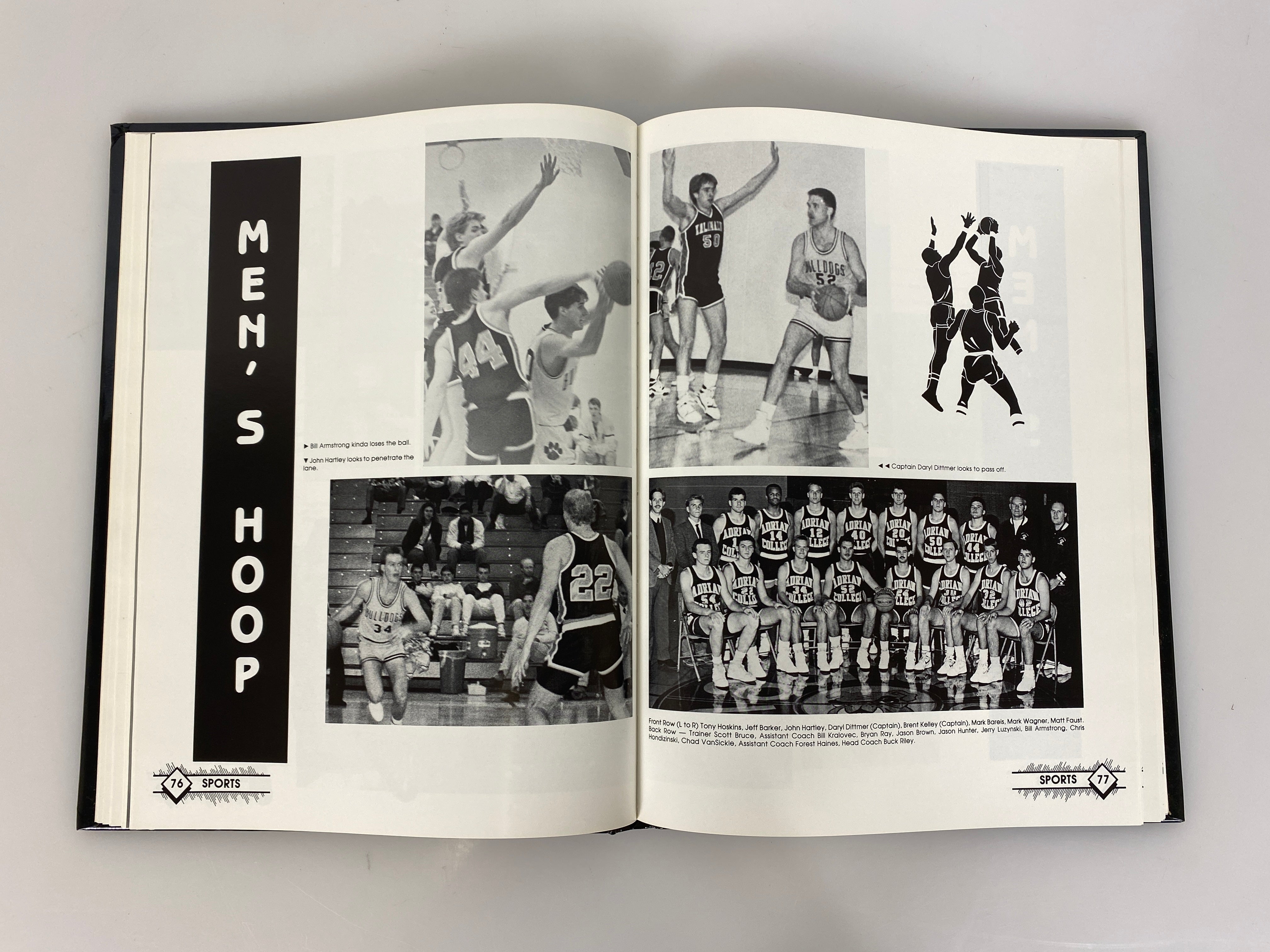 1990 Adrian College Yearbook Adrian Michigan HC