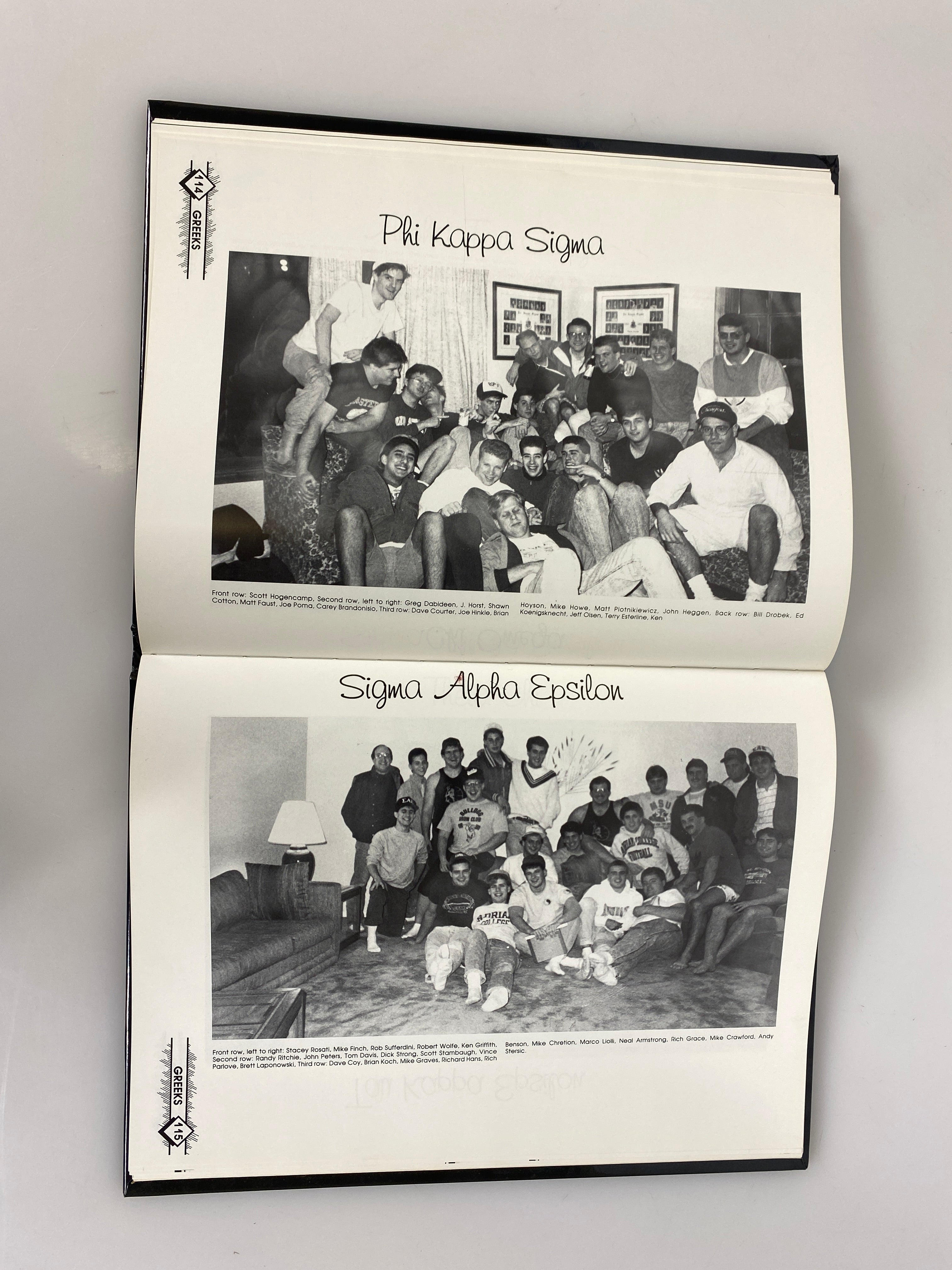 1990 Adrian College Yearbook Adrian Michigan HC