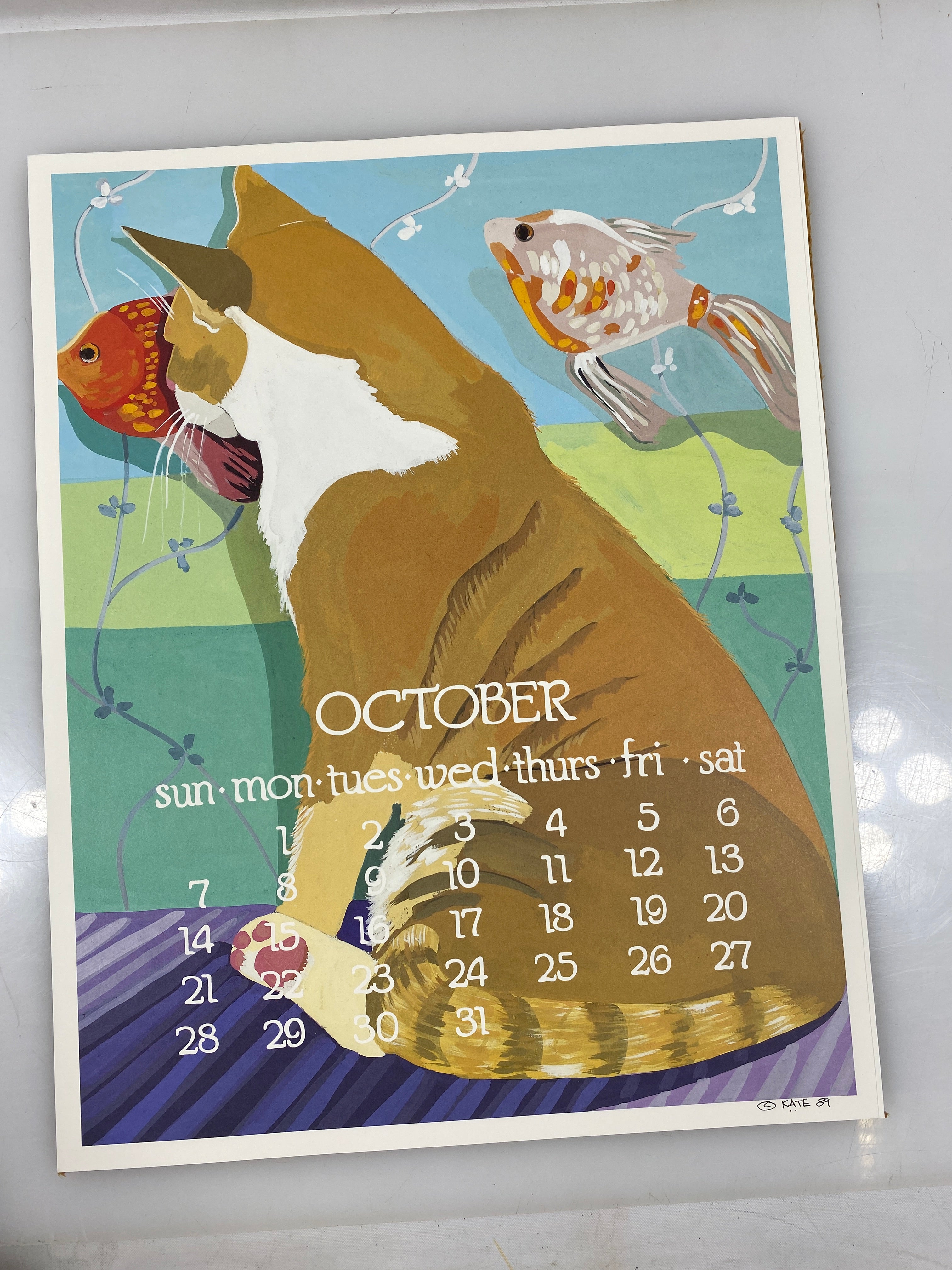 1990 Calendar Posters by Kate Libby