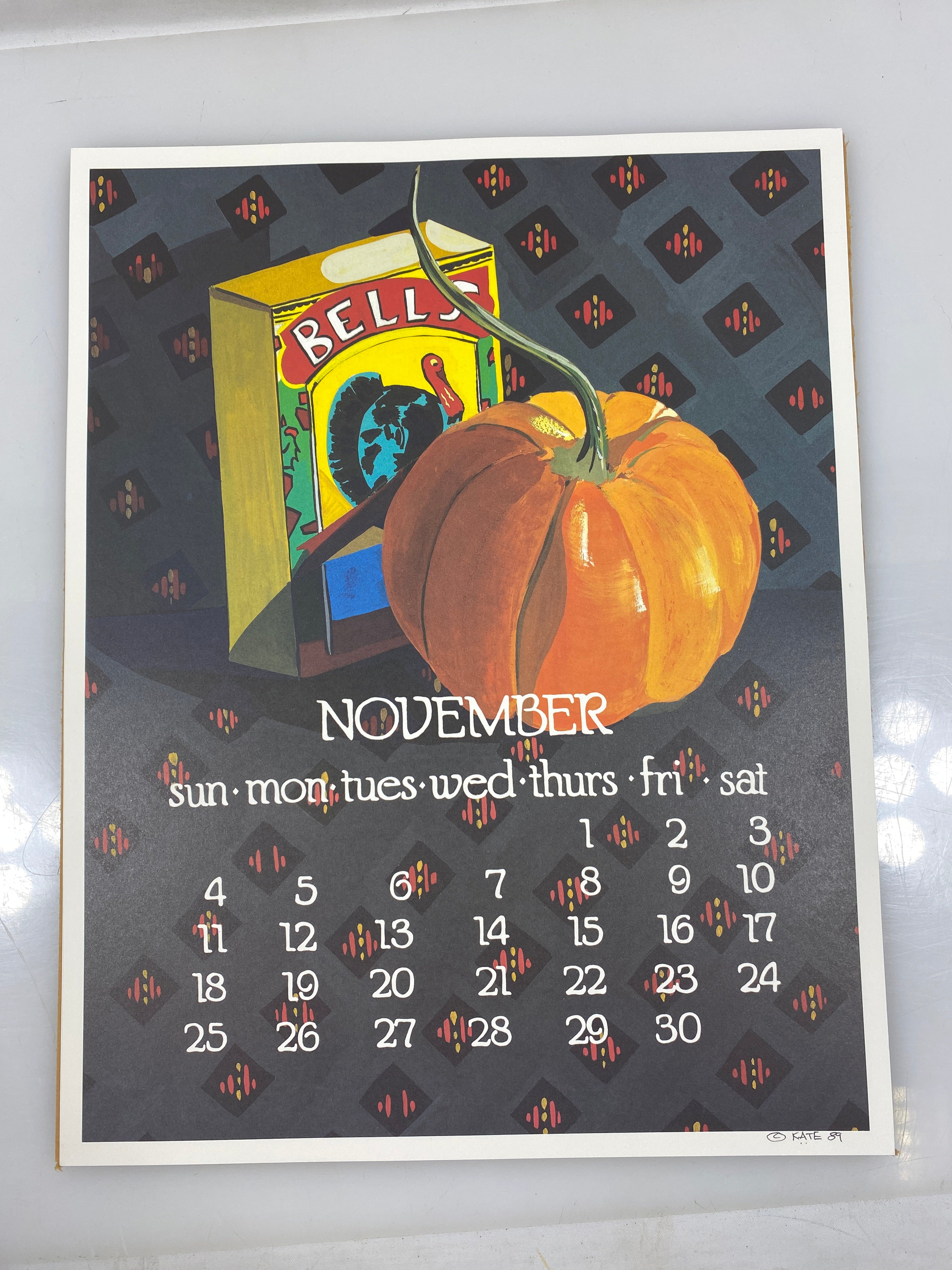 1990 Calendar Posters by Kate Libby