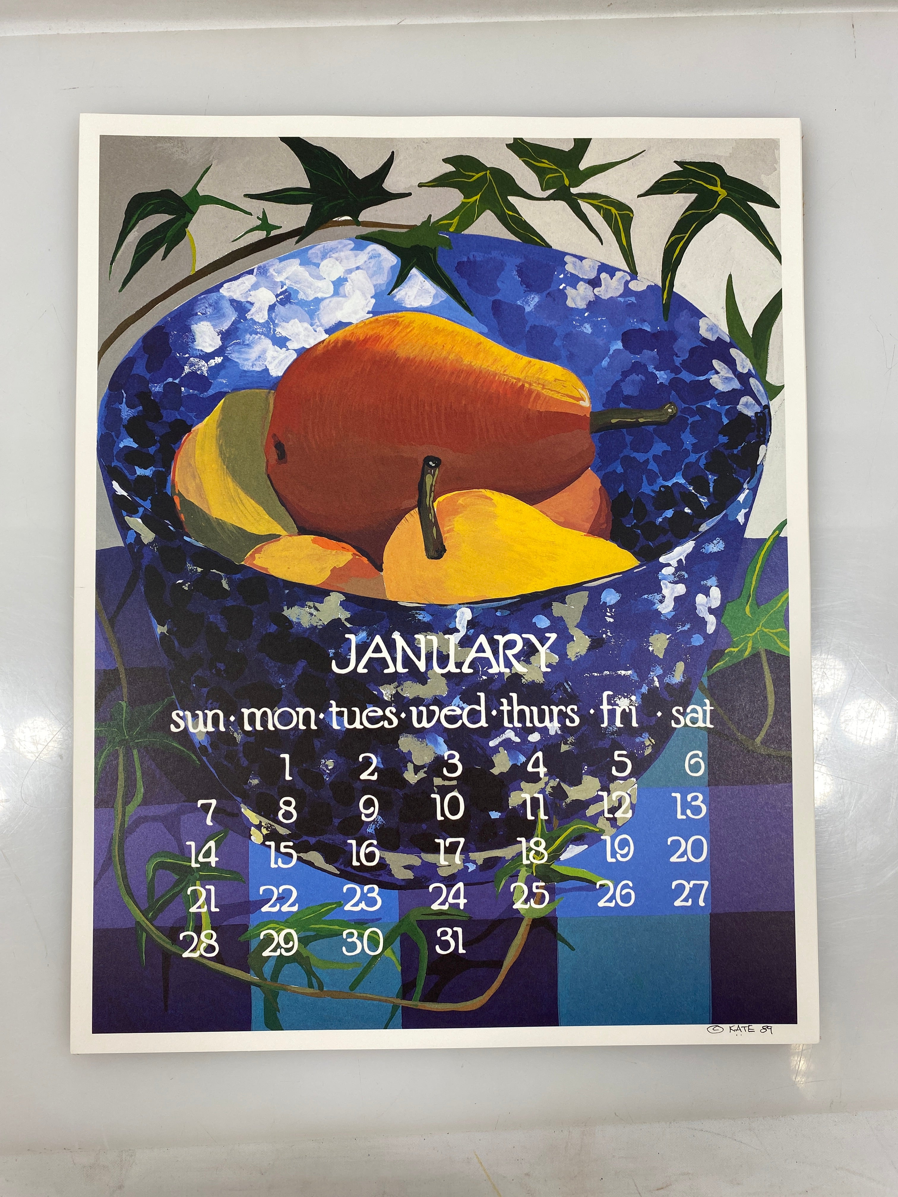 1990 Calendar Posters by Kate Libby