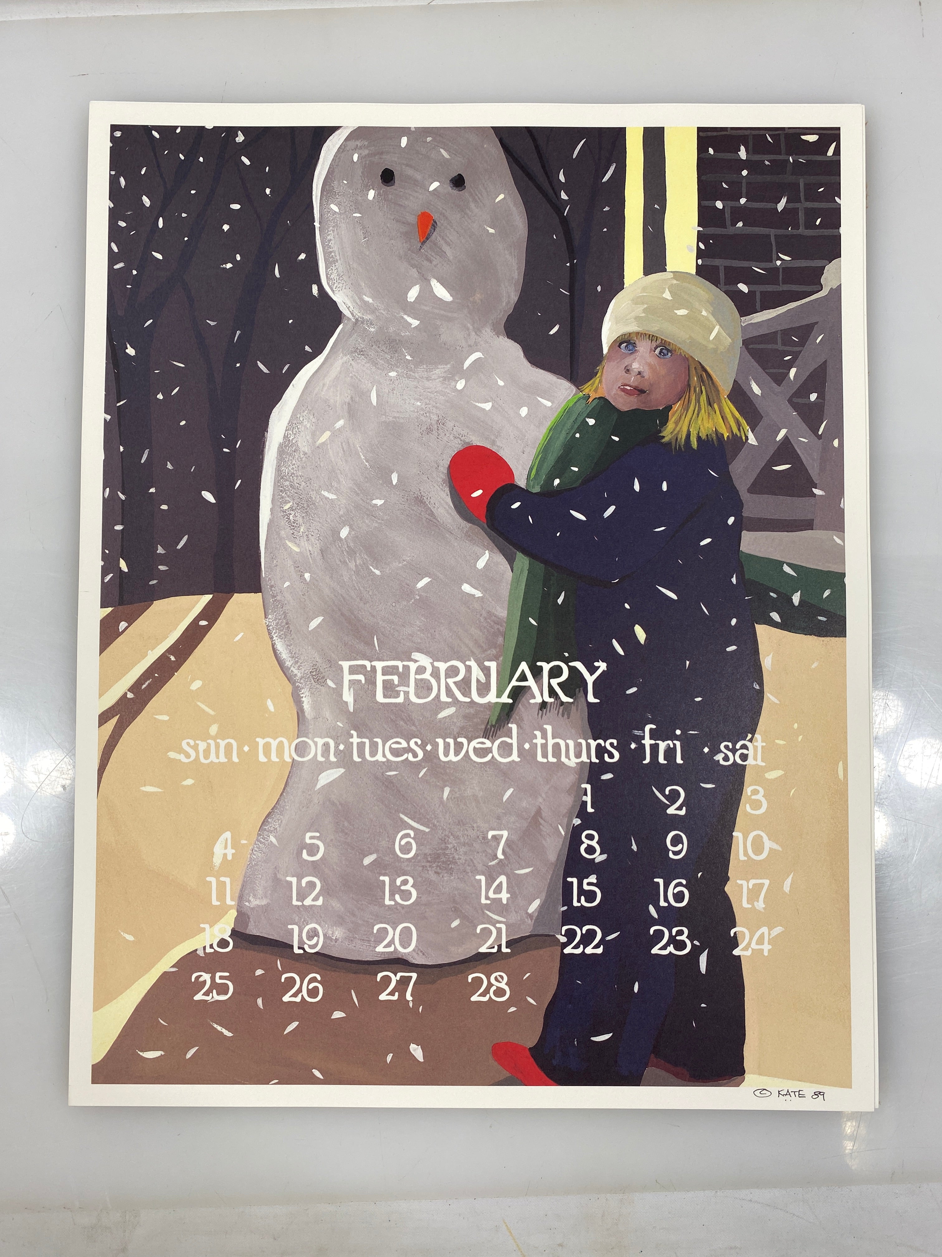 1990 Calendar Posters by Kate Libby