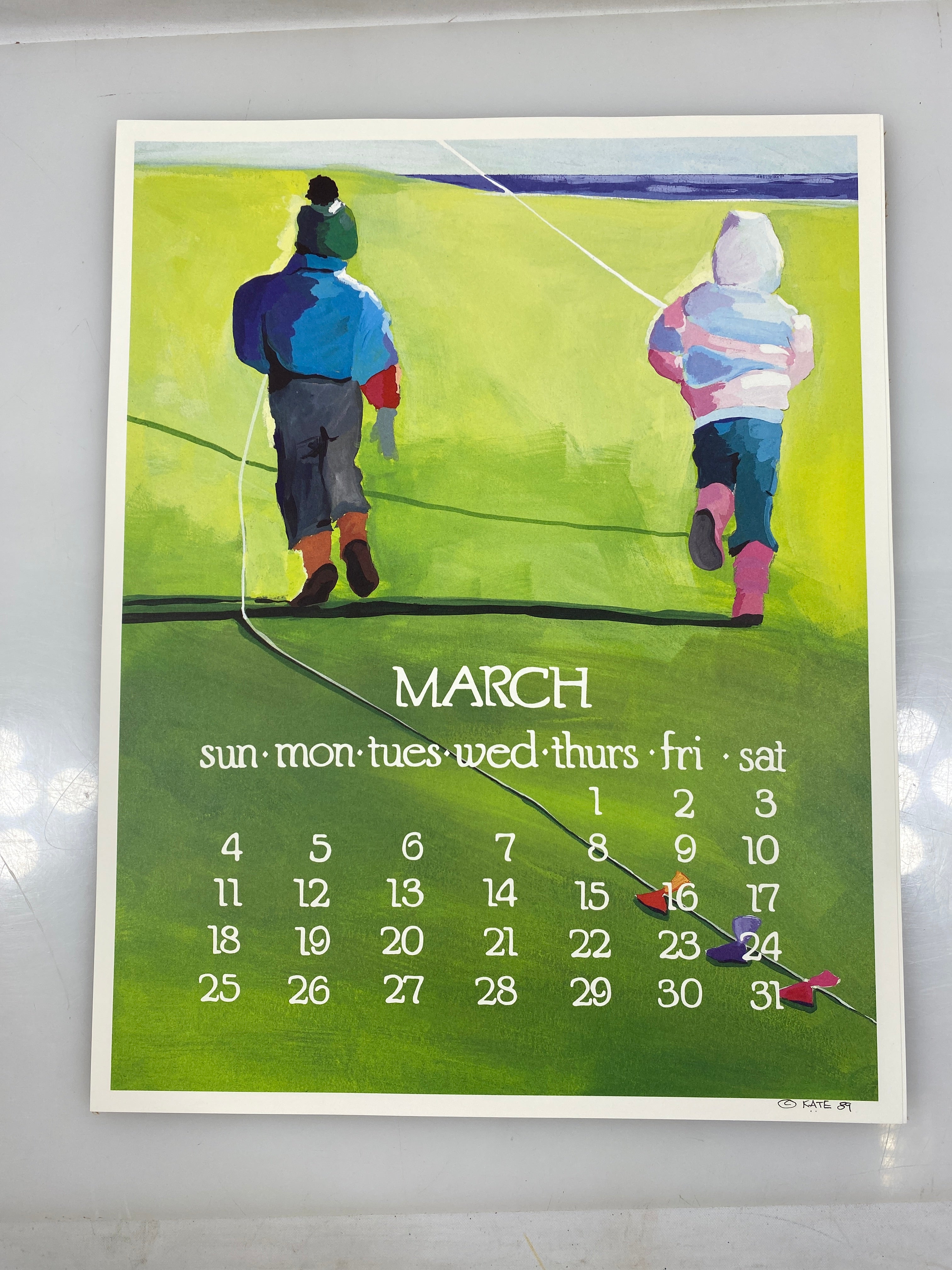 1990 Calendar Posters by Kate Libby