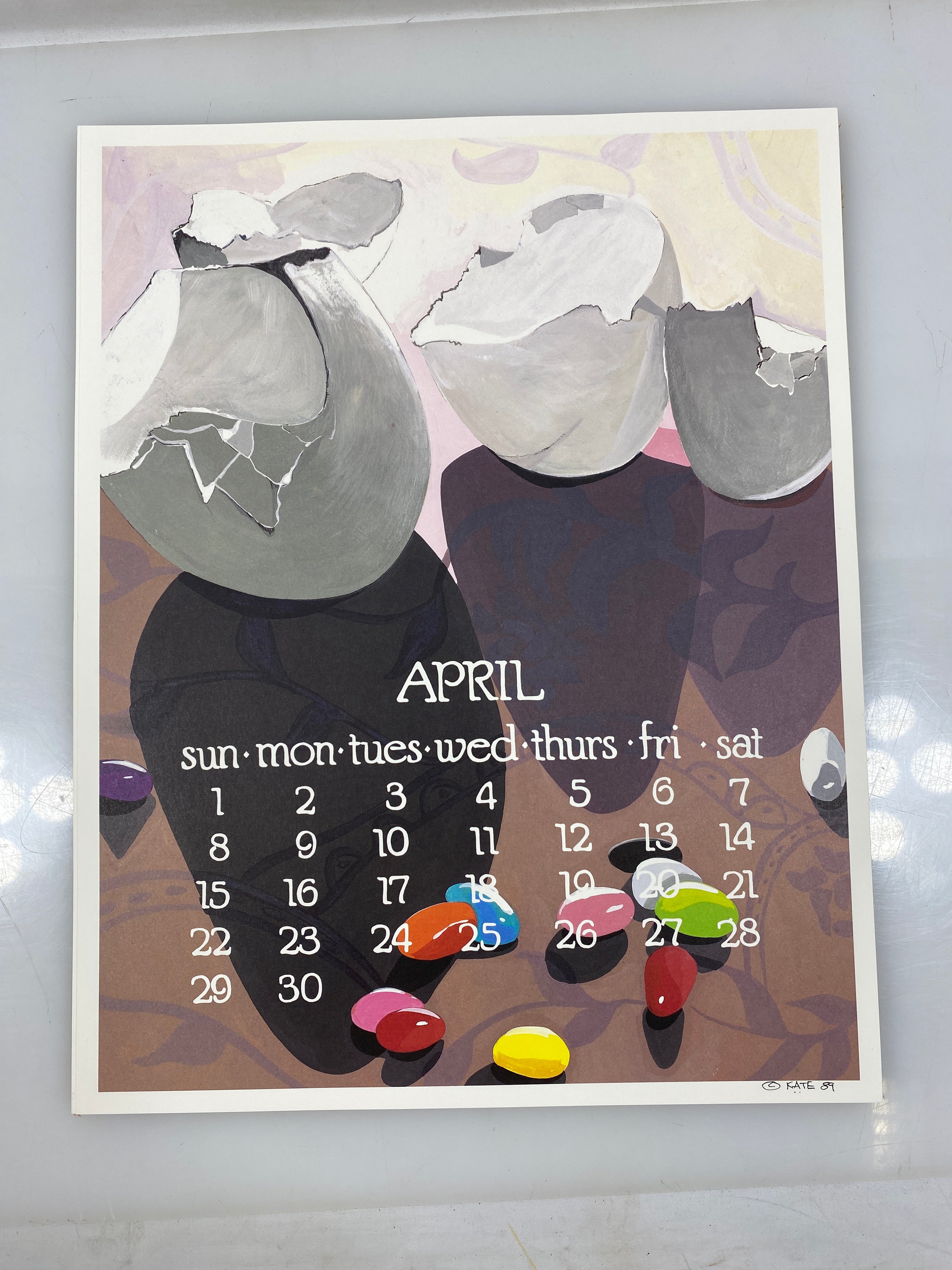 1990 Calendar Posters by Kate Libby