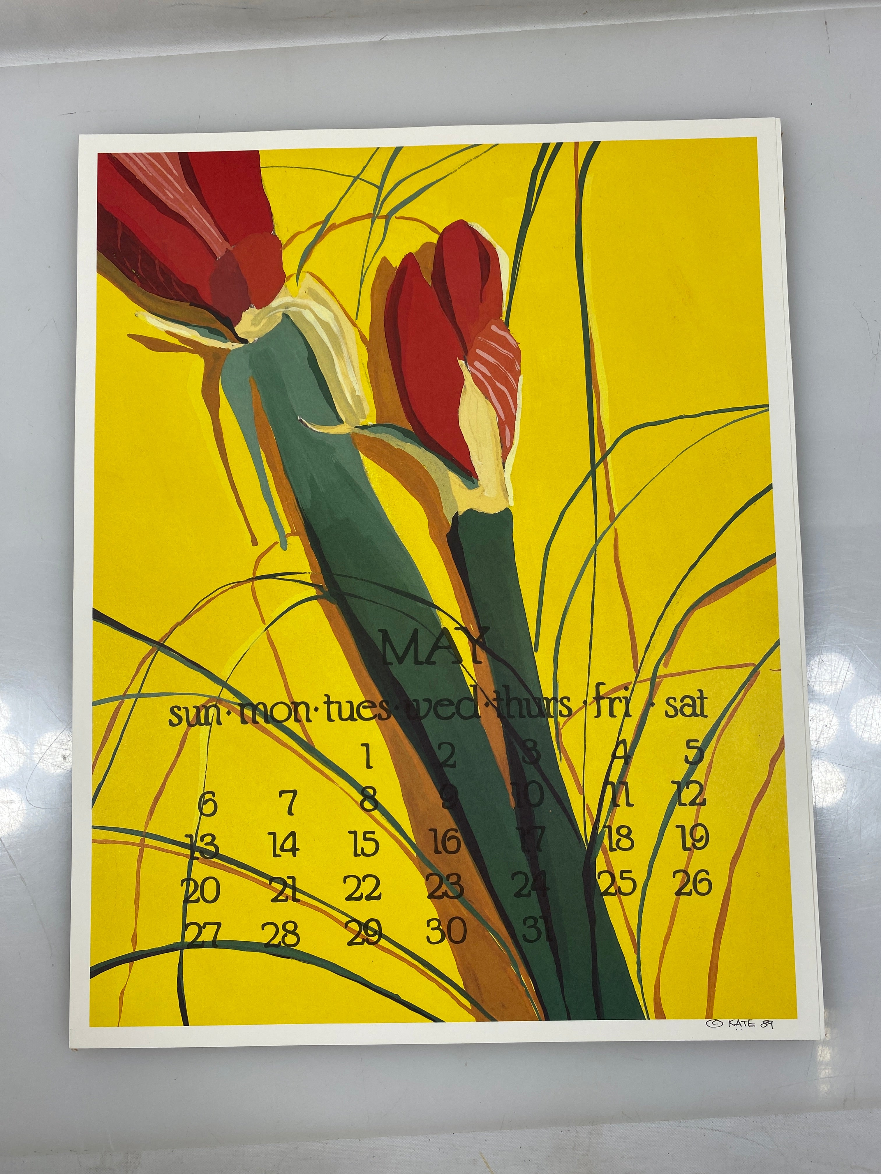 1990 Calendar Posters by Kate Libby