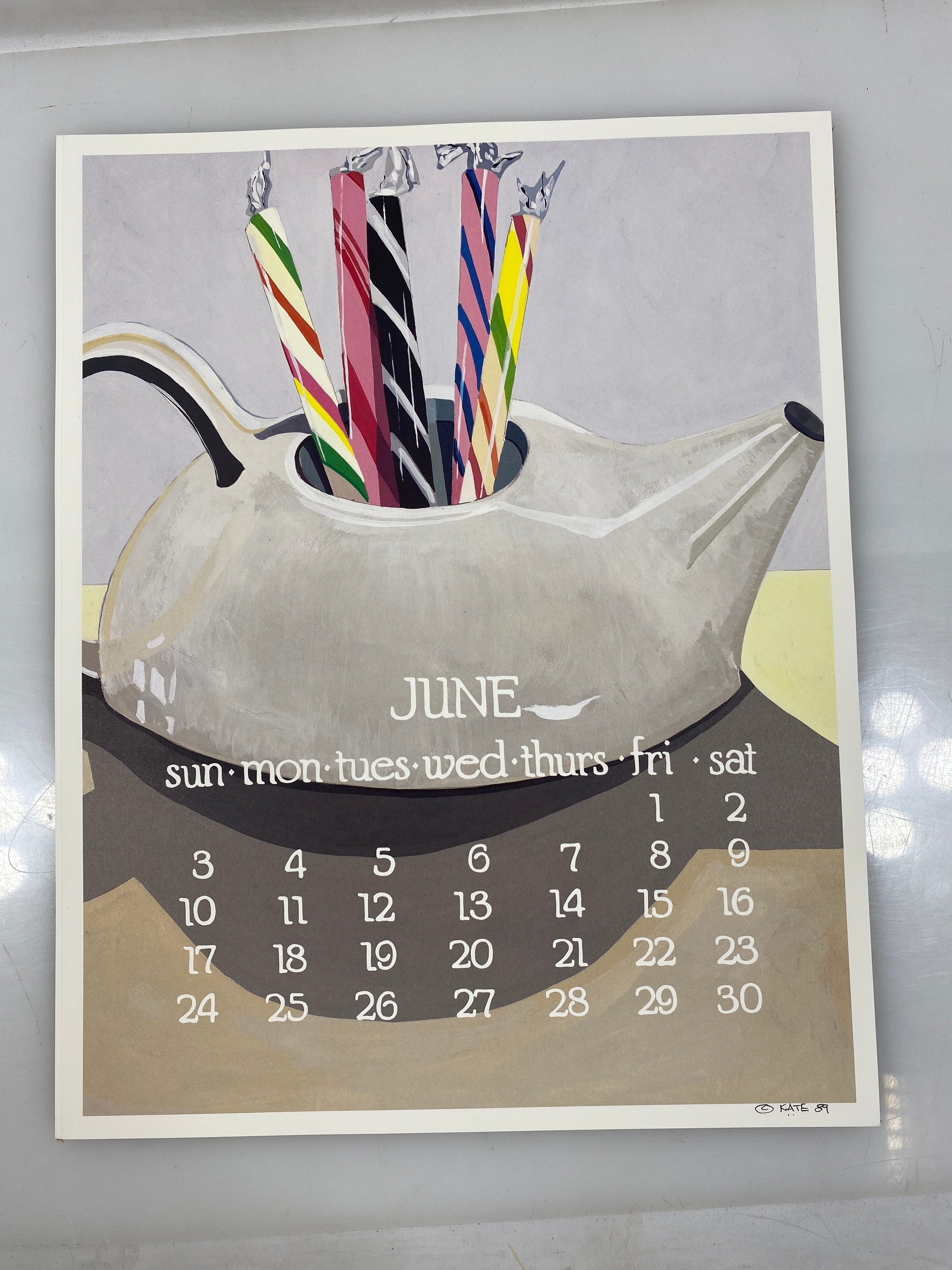 1990 Calendar Posters by Kate Libby
