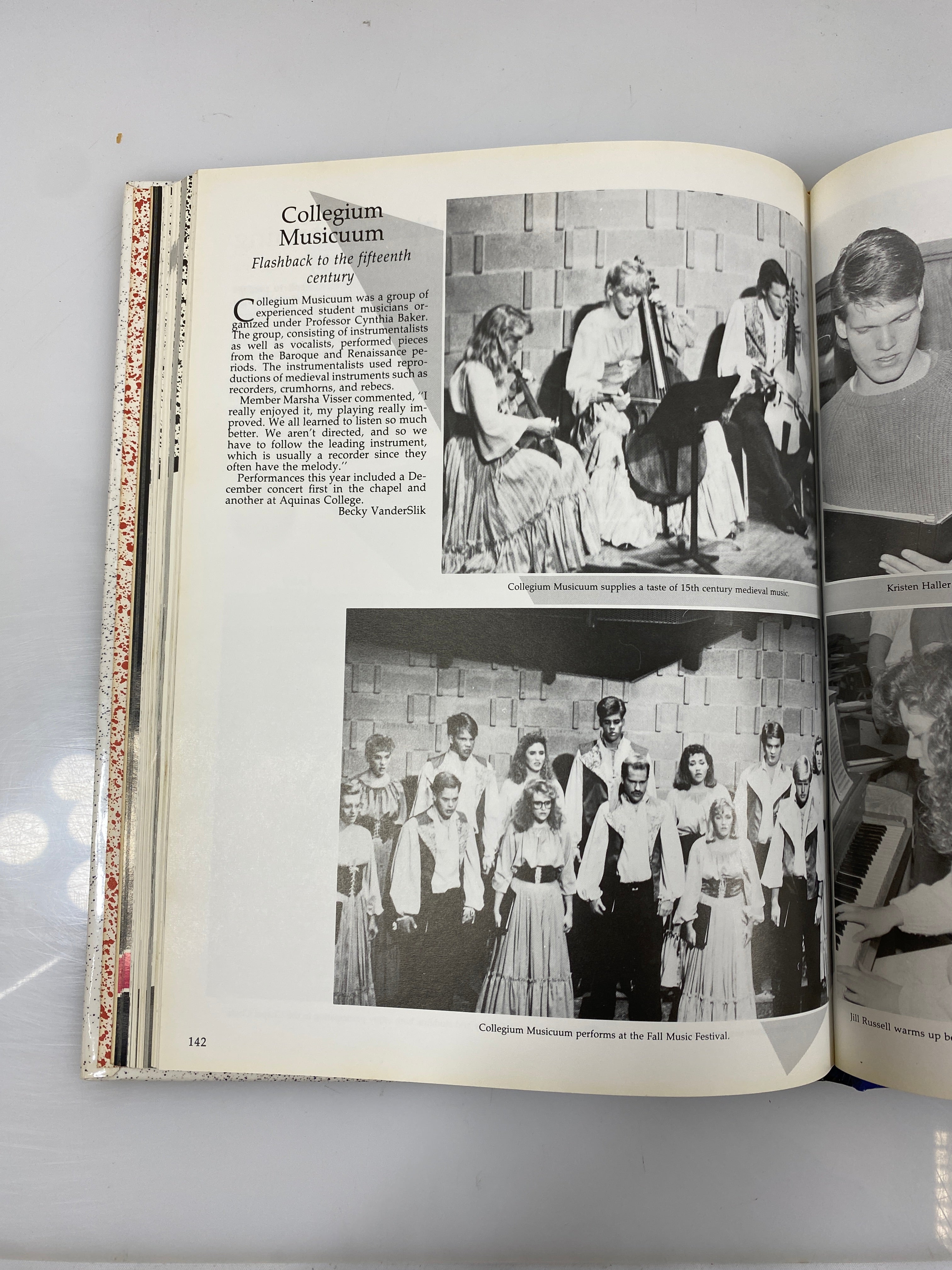 1990 Calvin College "Prism" Yearbook Grand Rapids Michigan HC