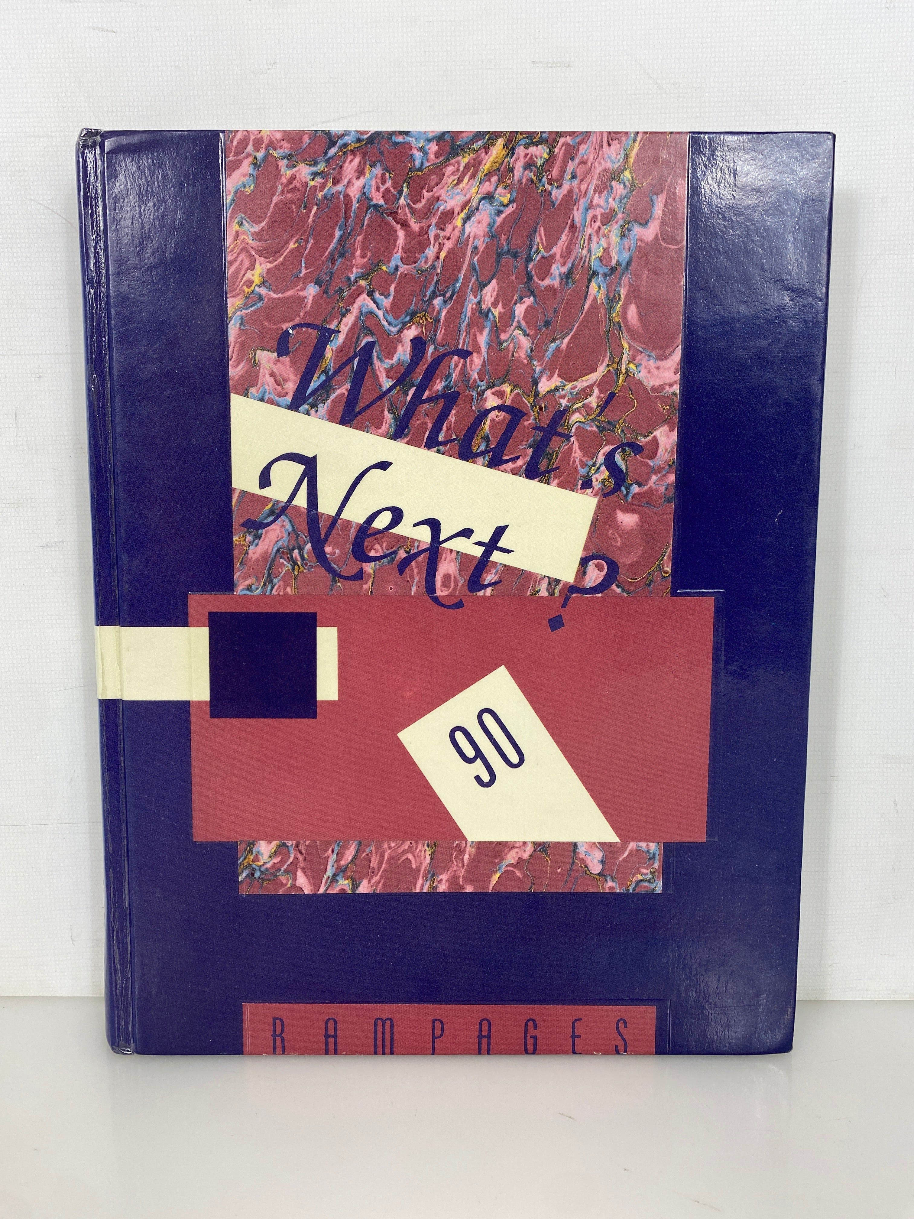 1990 Holt High School Yearbook "Rampages" Holt Michigan HC