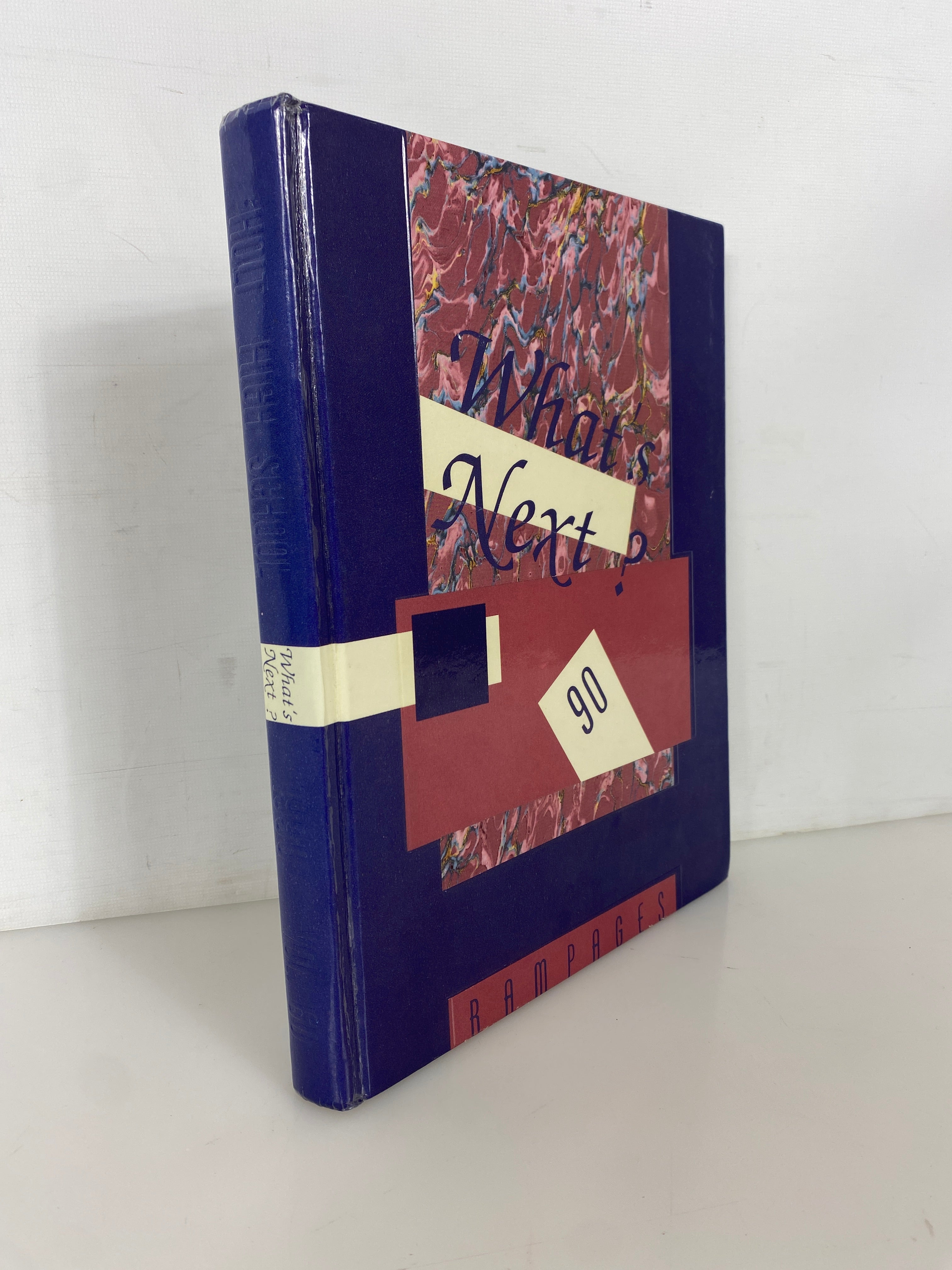 1990 Holt High School Yearbook "Rampages" Holt Michigan HC