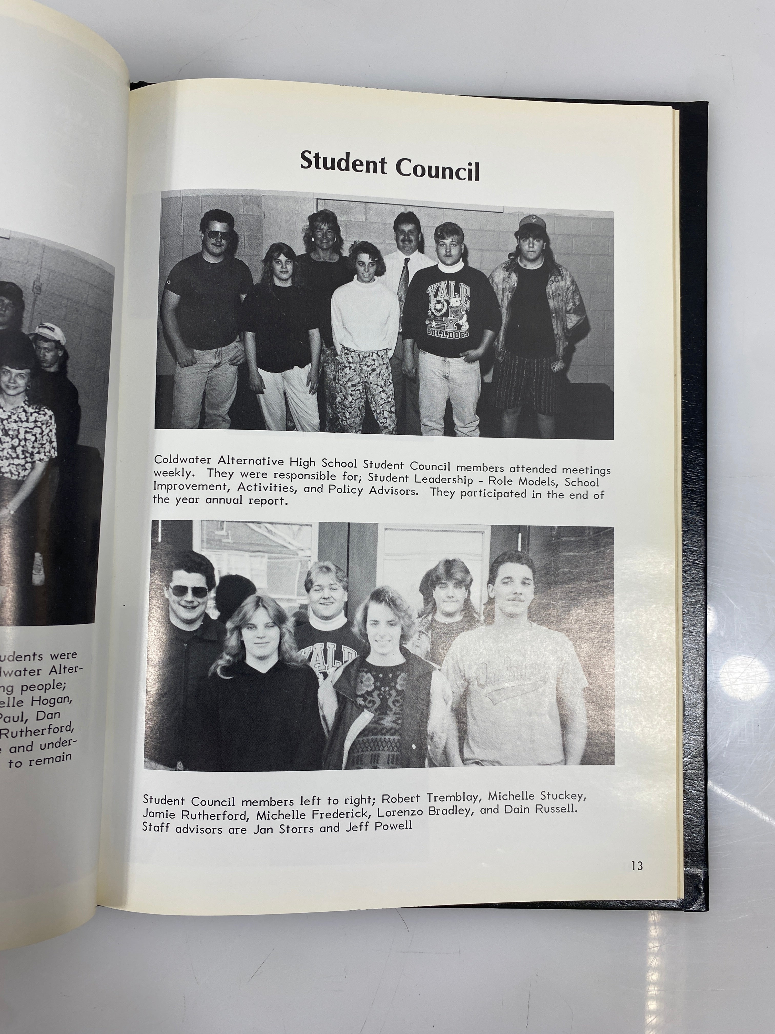 1991 Coldwater Alternative High School Yearbook Coldwater Michigan HC