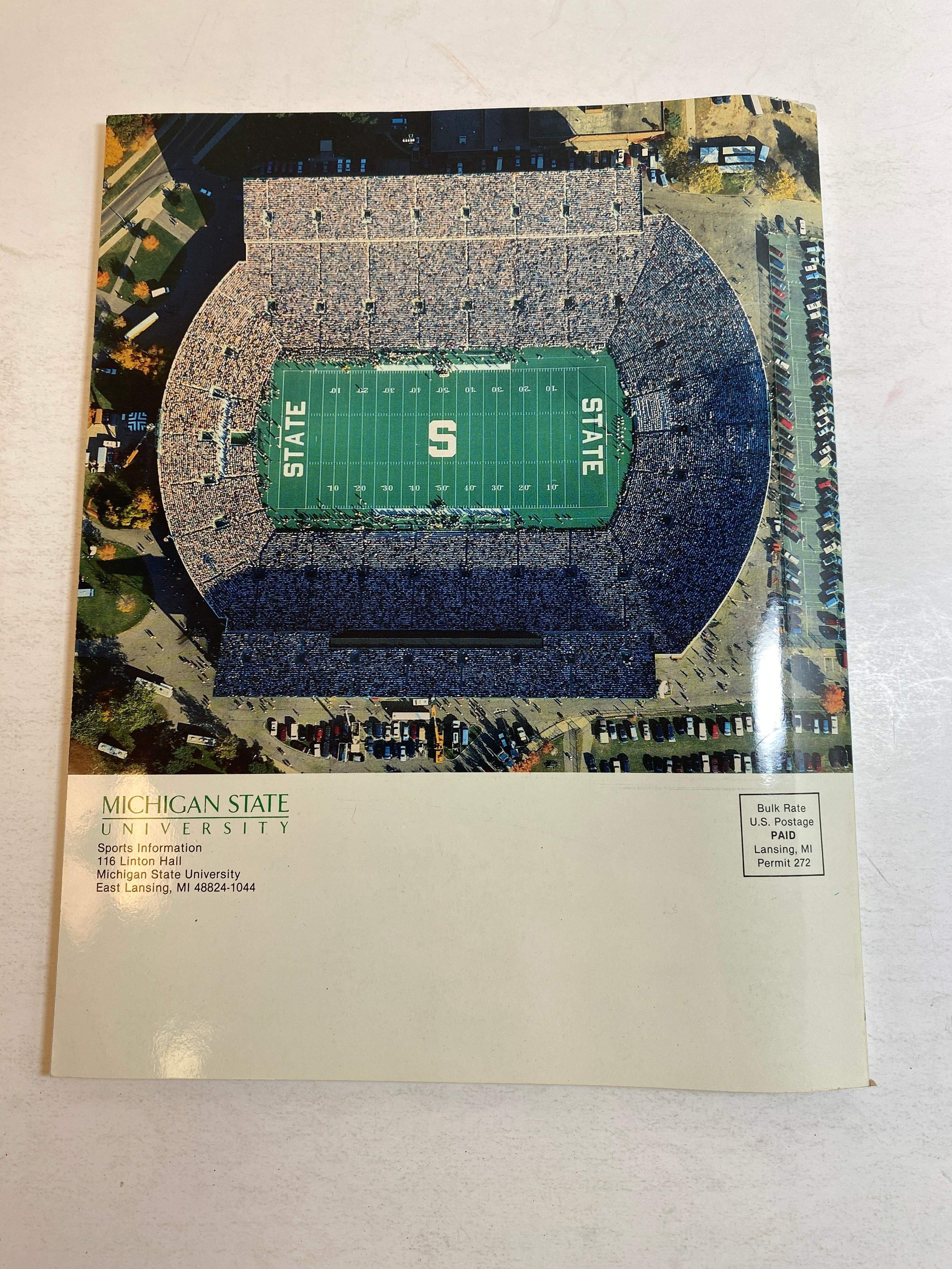 1991 Michigan State Football Media Guide Courtney Hawkins Tico Duckett