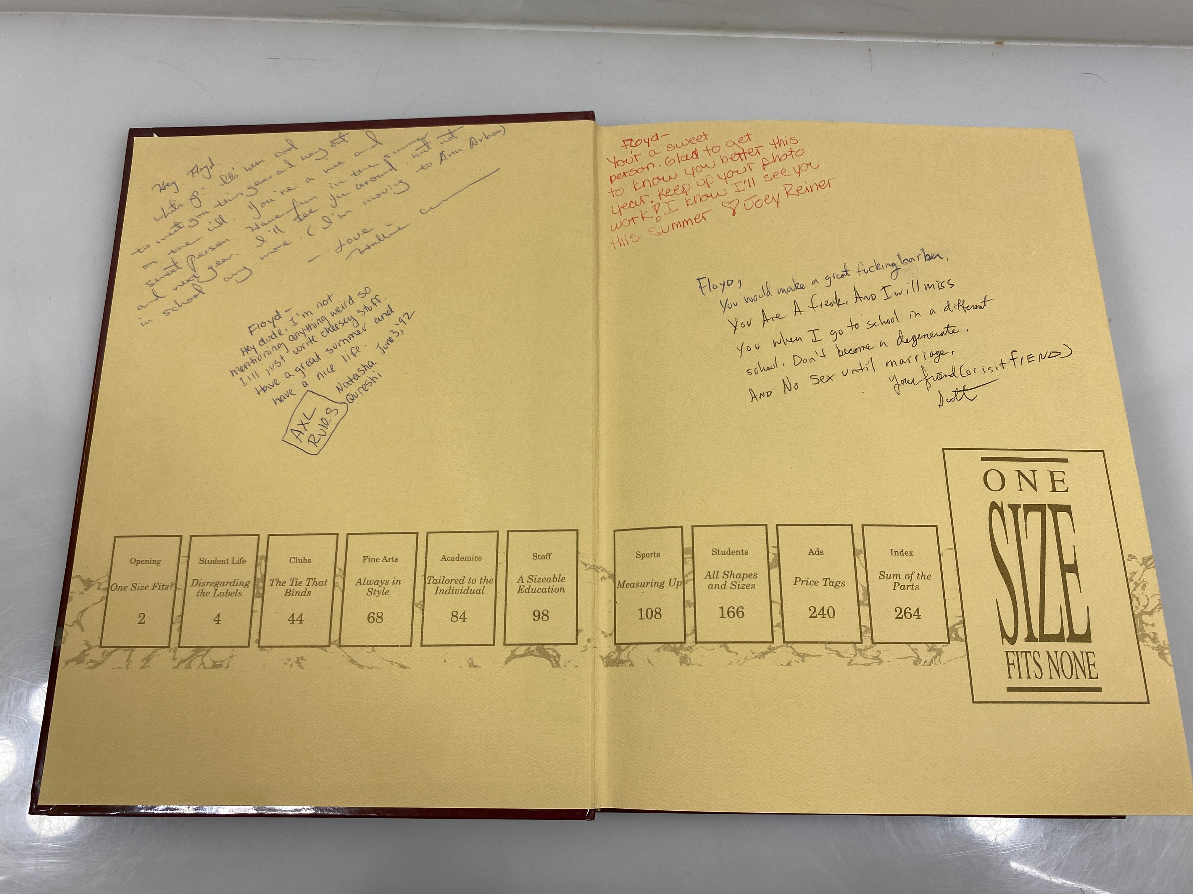 1992 "Ceniad" East Lansing High School Yearbook East Lansing, MI HC