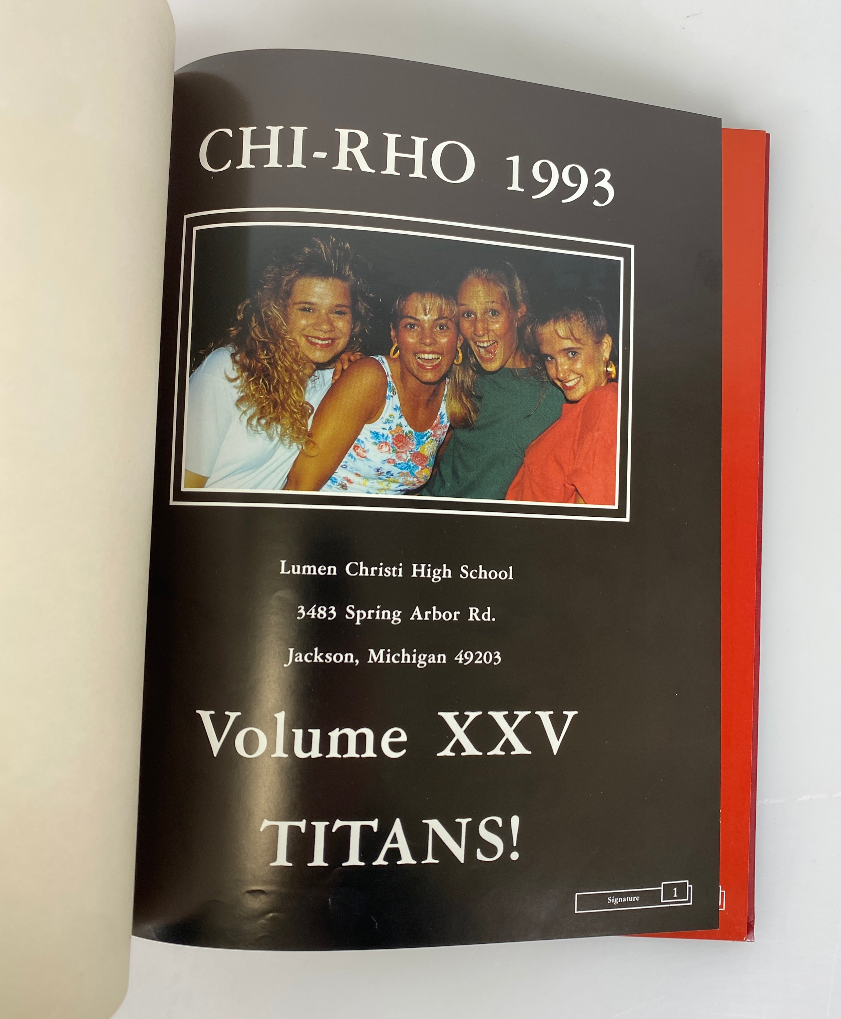 1993 Lumen Christi High School Yearbook Jackson Michigan HC