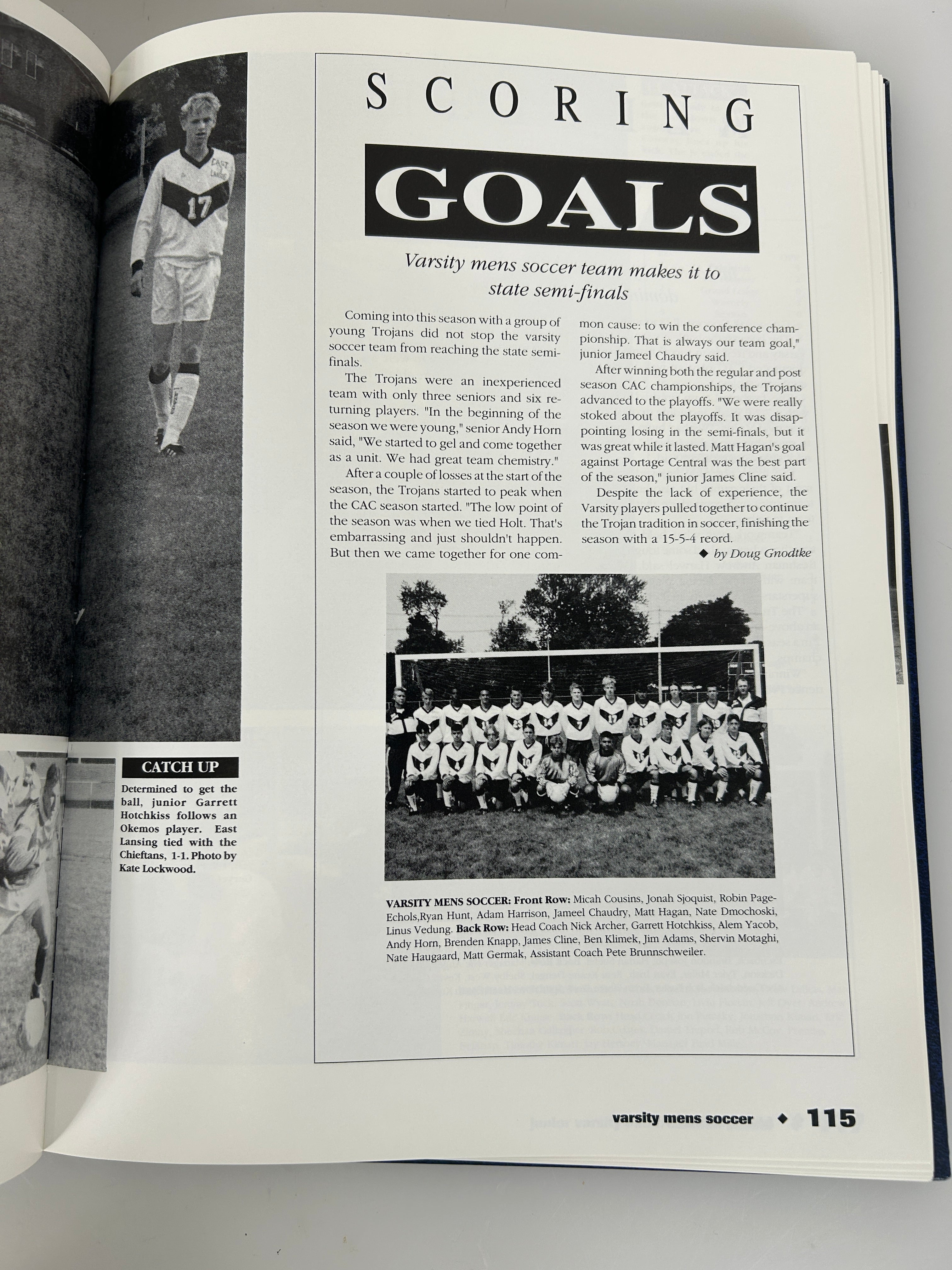 1995 "Ceniad" East Lansing High School Yearbook East Lansing, MI HC