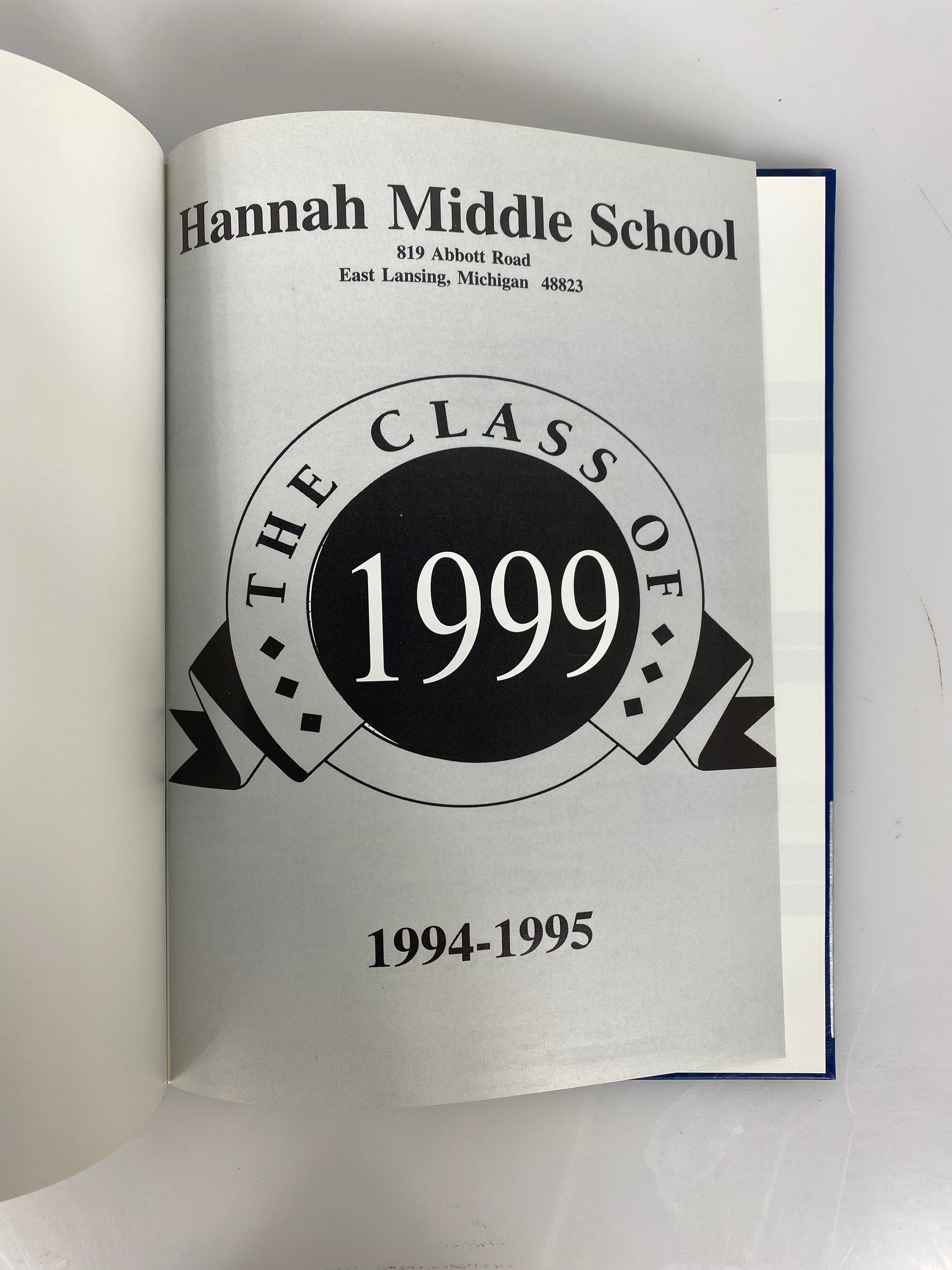 1995 Hannah Middle School Yearbook East Lansing Michigan HC