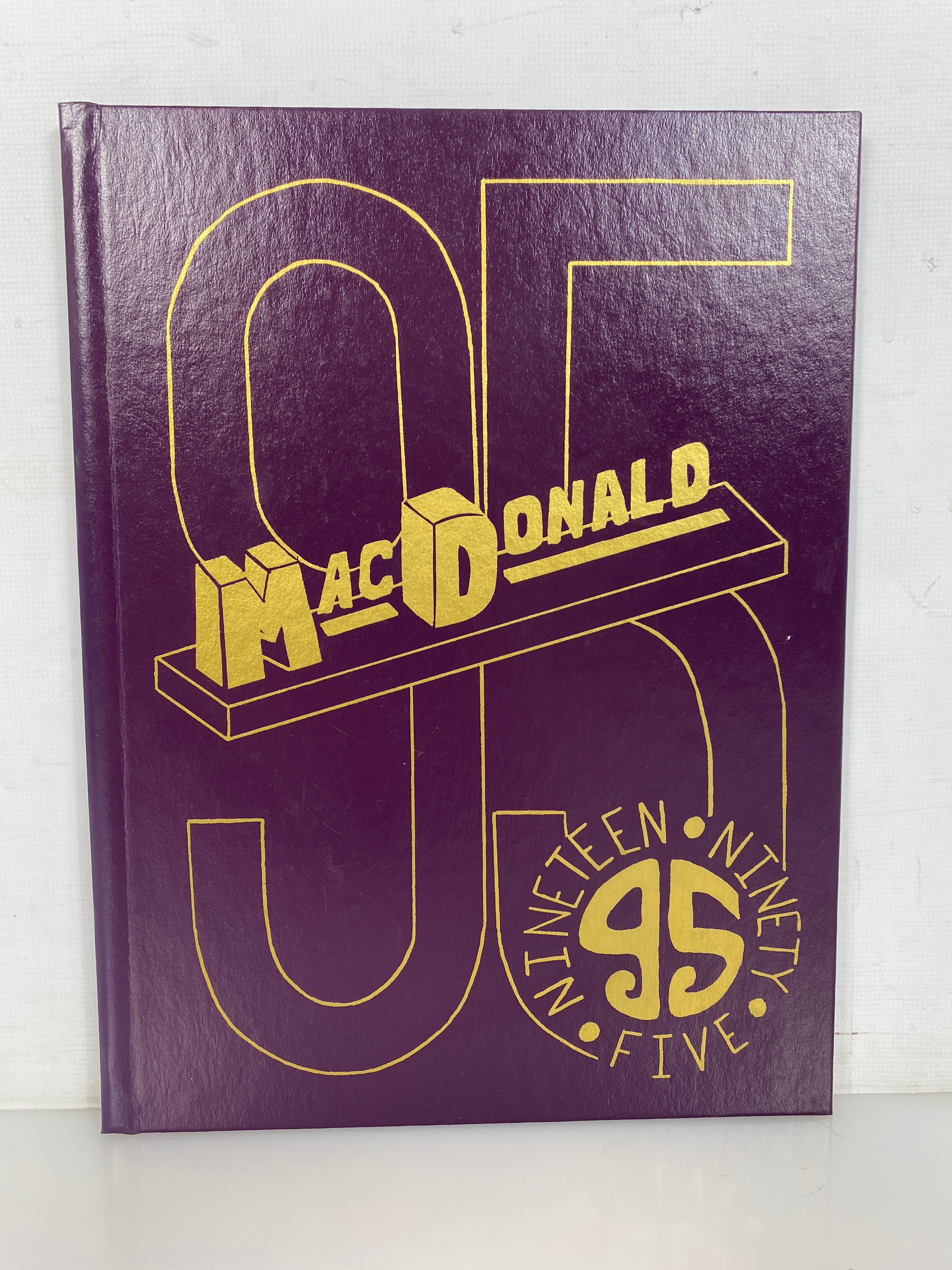1995 MacDonald Middle School Yearbook East Lansing Michigan HC