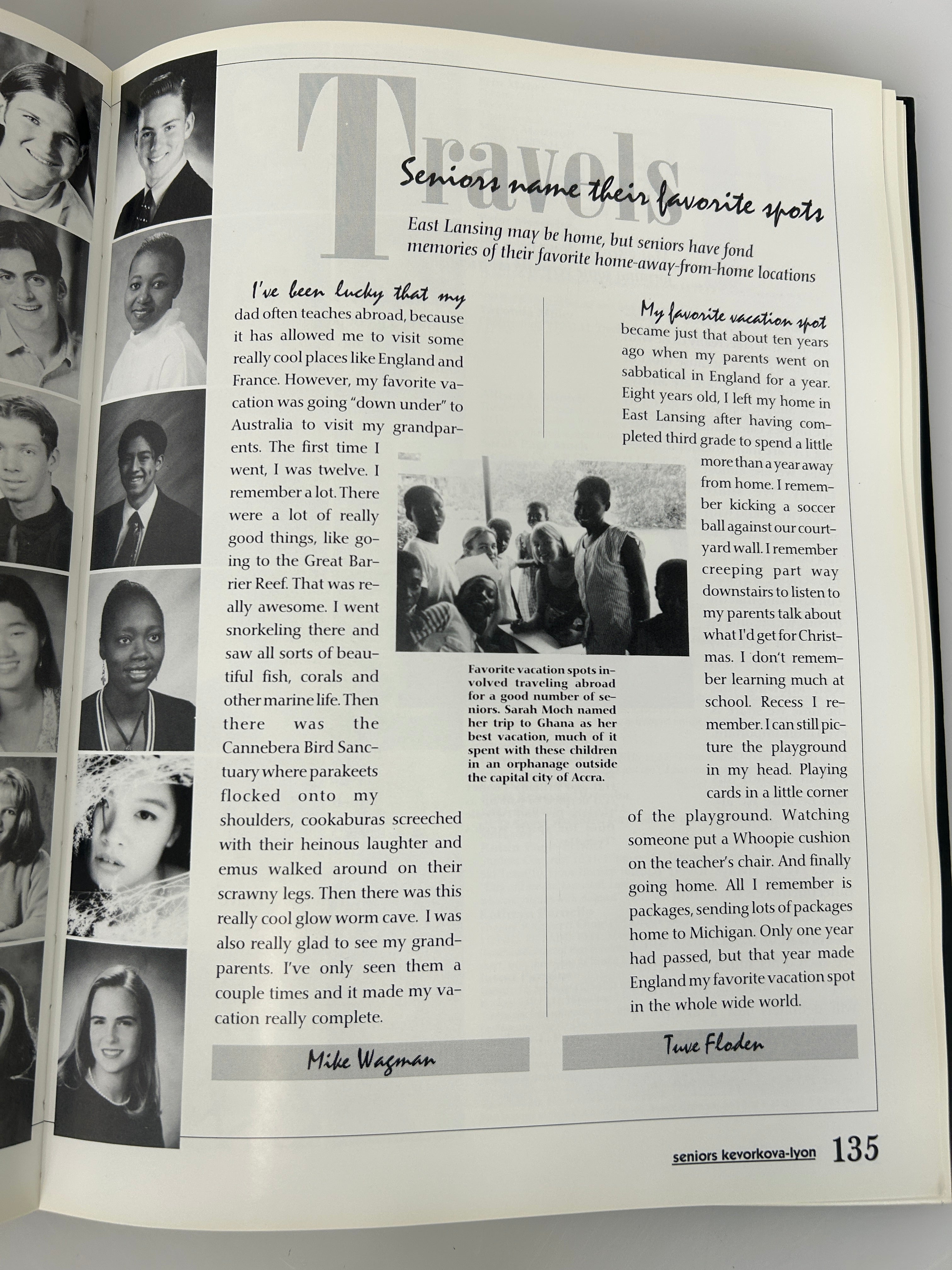 1996 "Ceniad" East Lansing High School Yearbook East Lansing, MI HC