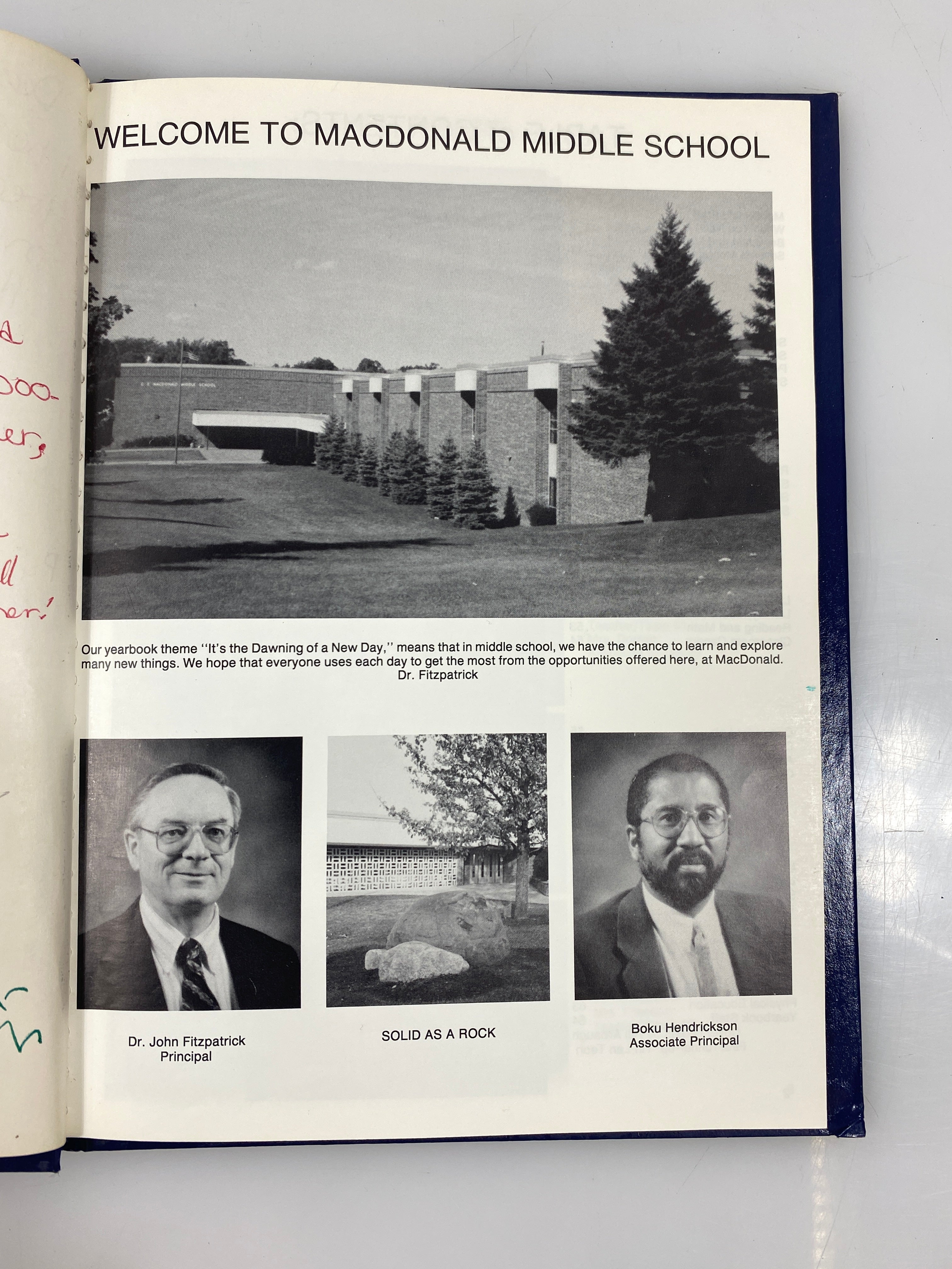 1996 MacDonald Middle School Yearbook East Lansing Michigan HC