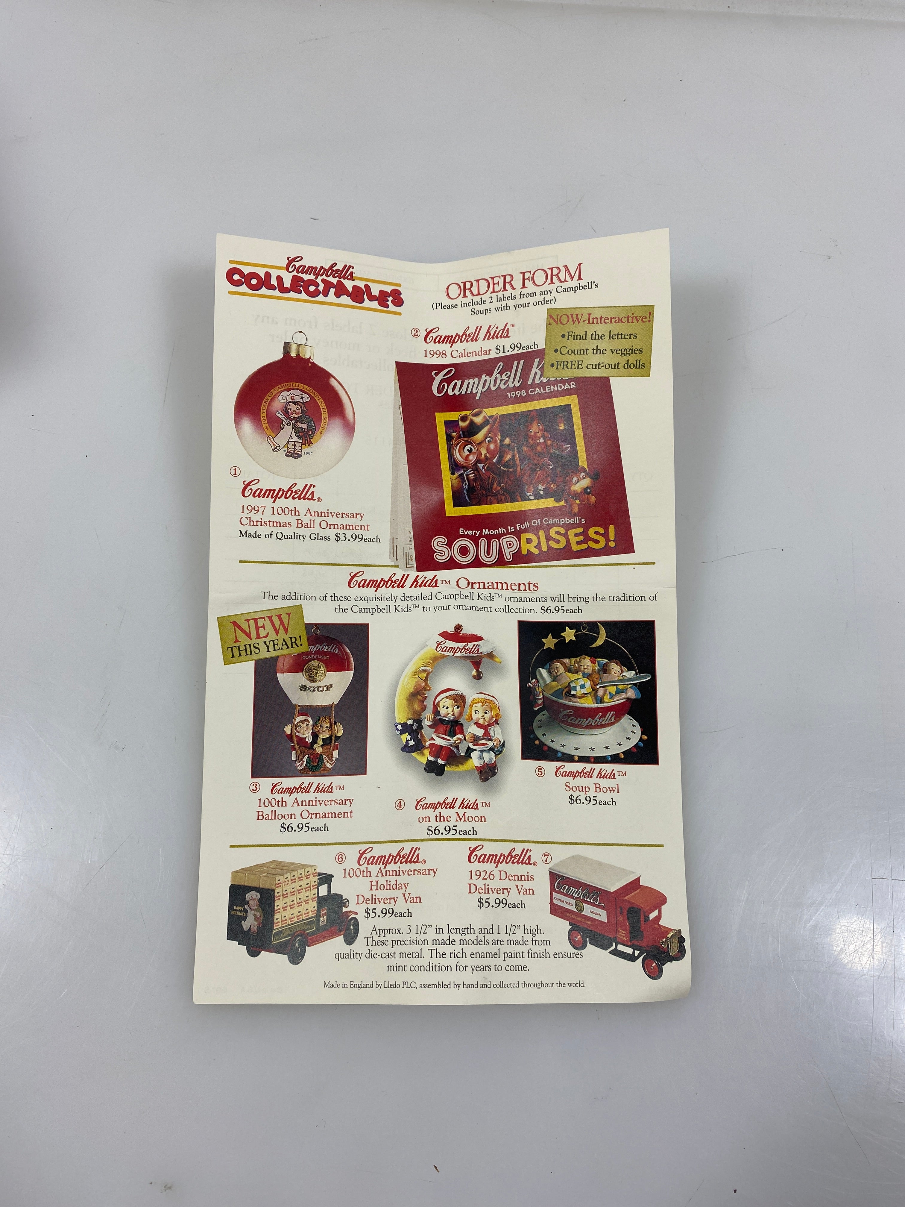 1997 Campbells Collectors 100 Year Anniversary Edition Ornament