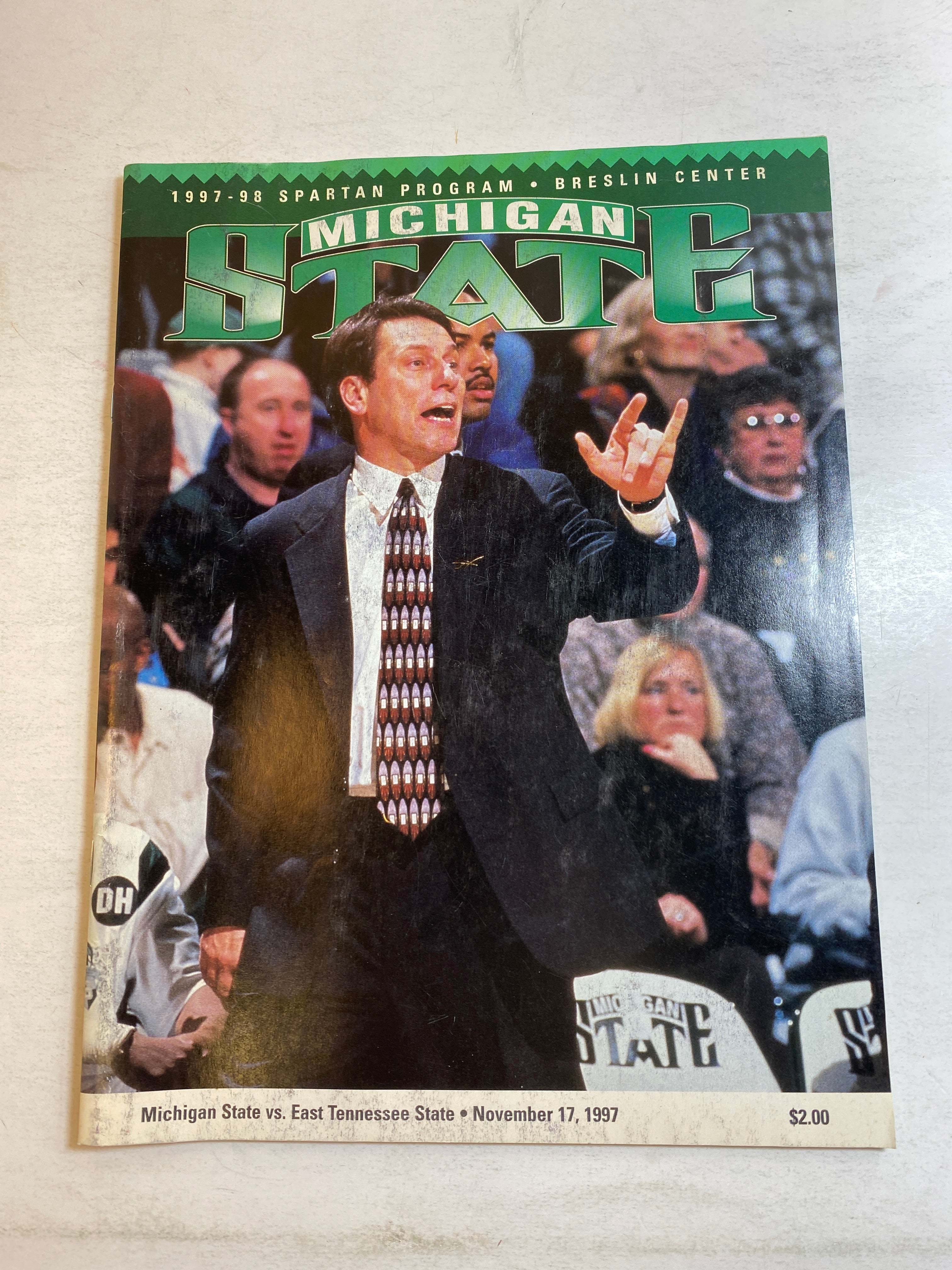 1997 Michigan State Vs East Tennessee St Basketball Program Izzo