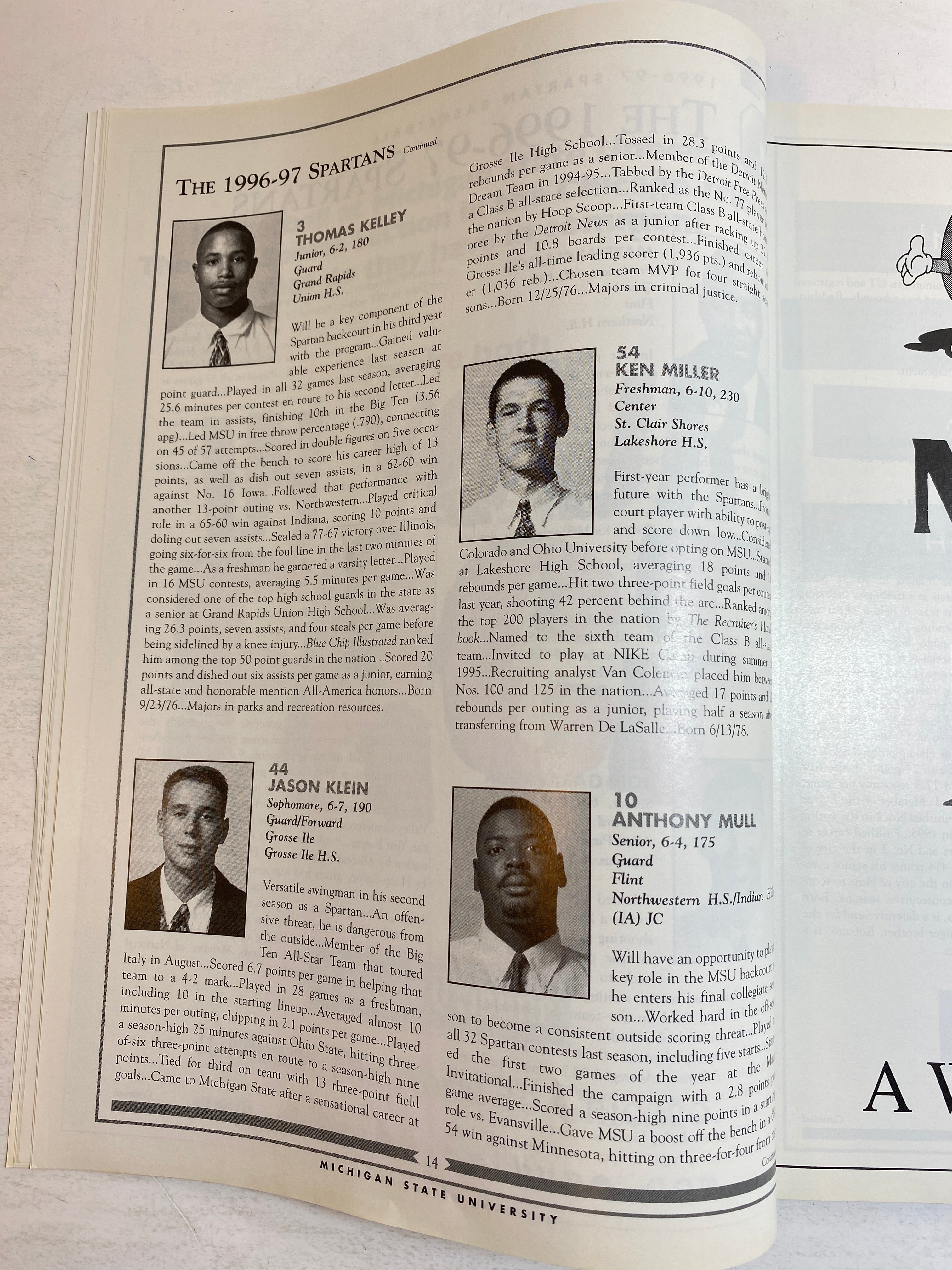 1997 Michigan State Vs Illinois Basketball Program