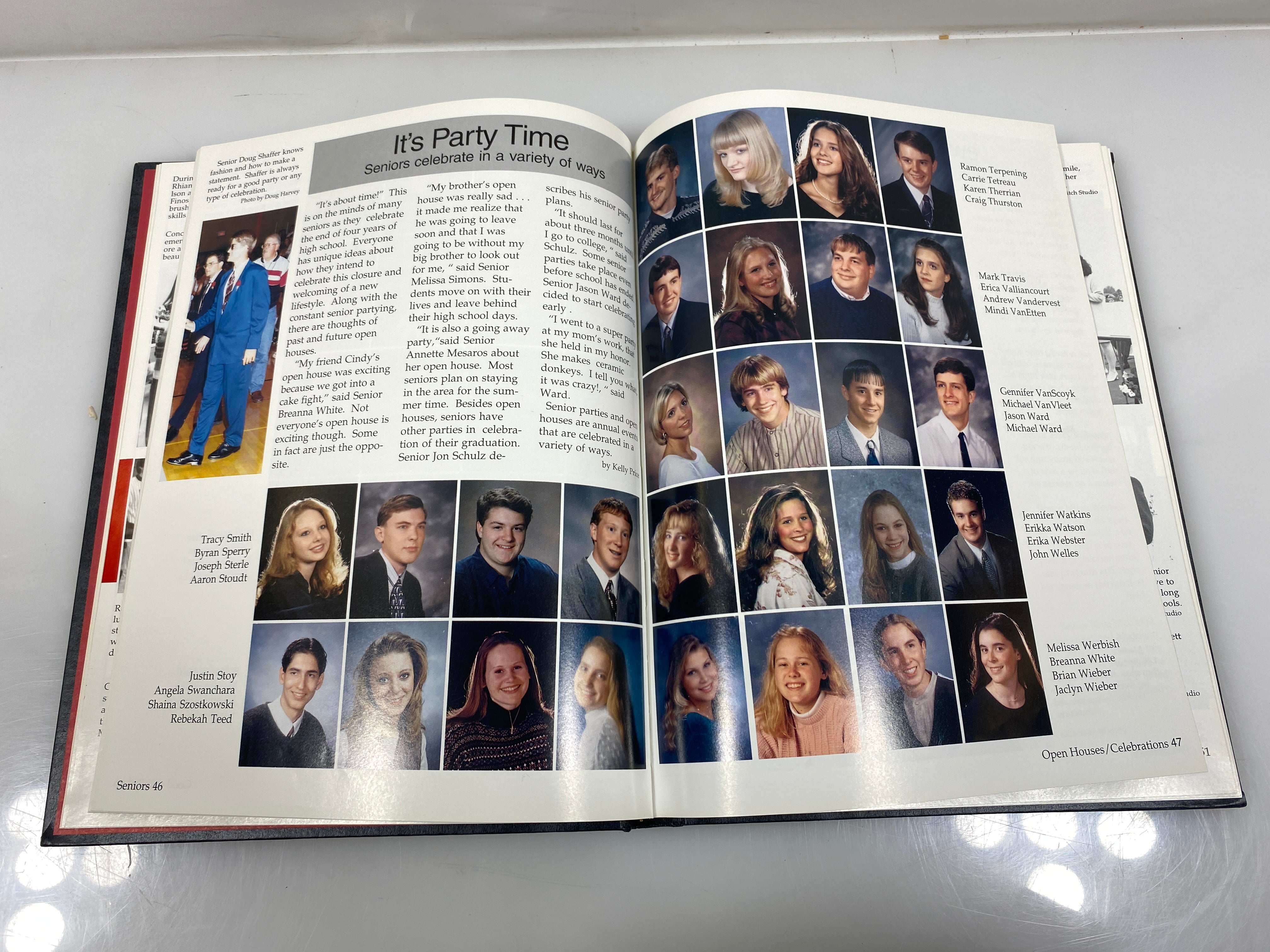 1997 "Wings" St. Johns High School Yearbook St. Johns Michigan HC