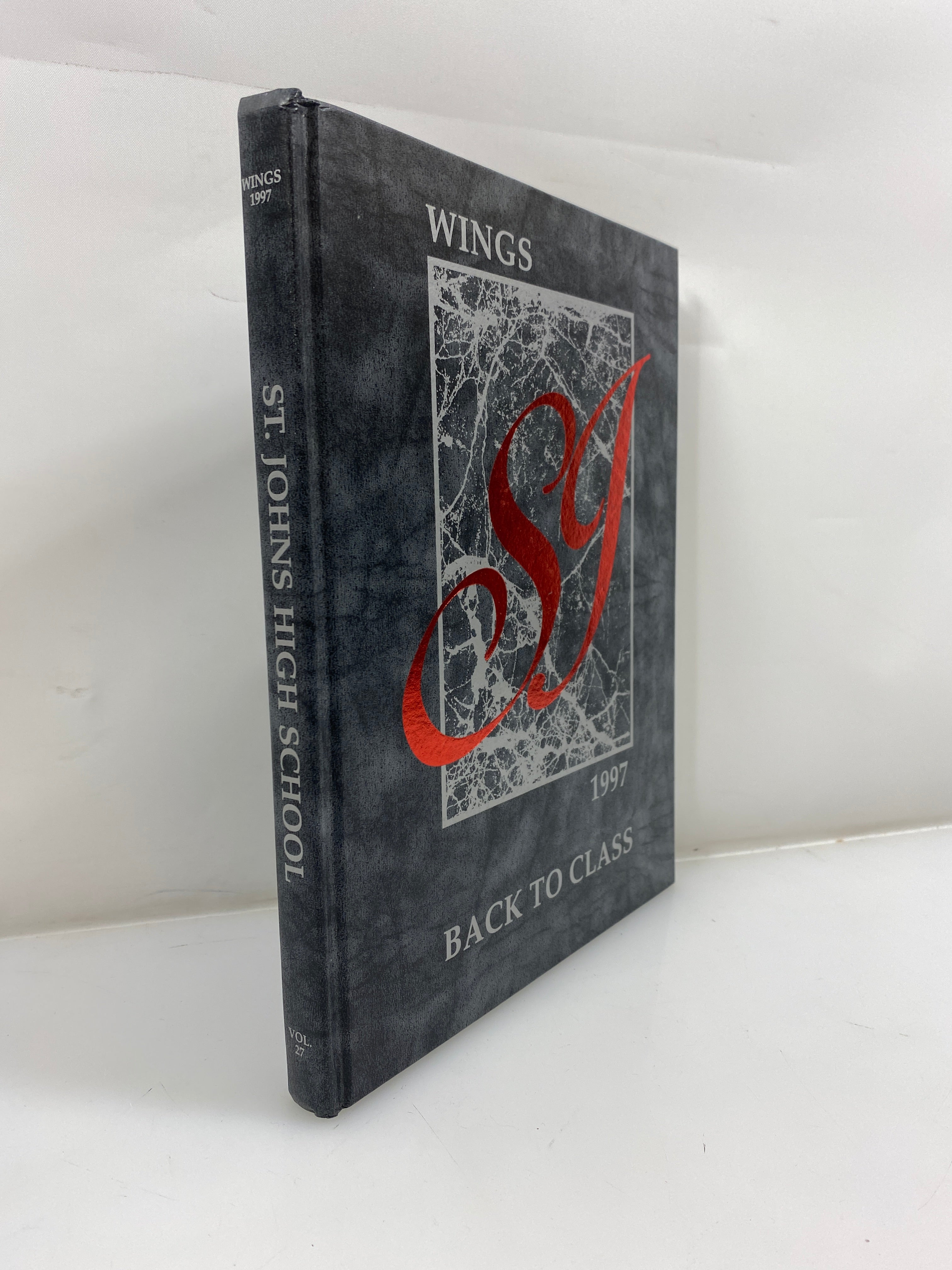 1997 "Wings" St. Johns High School Yearbook St. Johns Michigan HC