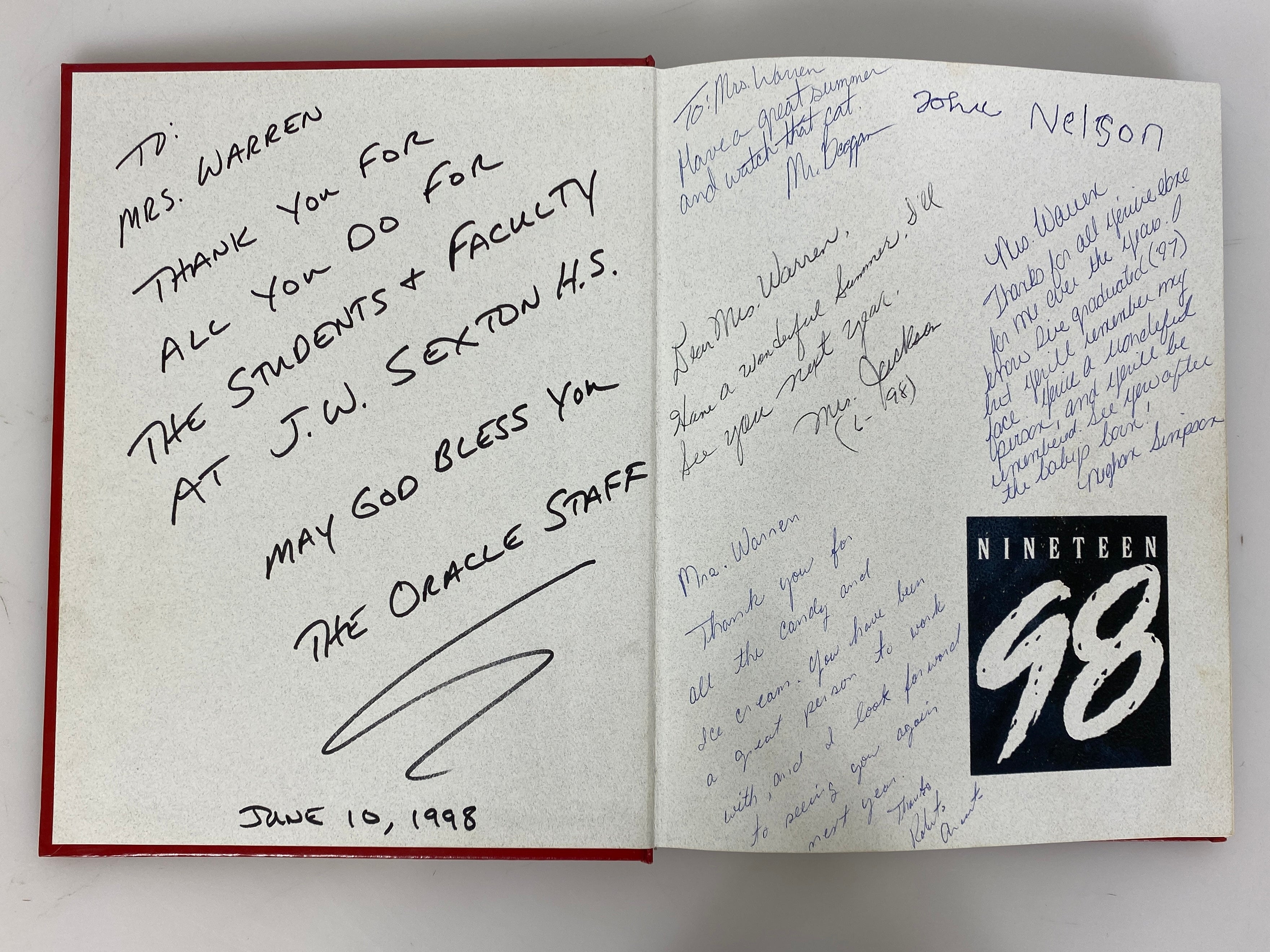 1998 J.W. Sexton High School Yearbook Lansing Michigan HC
