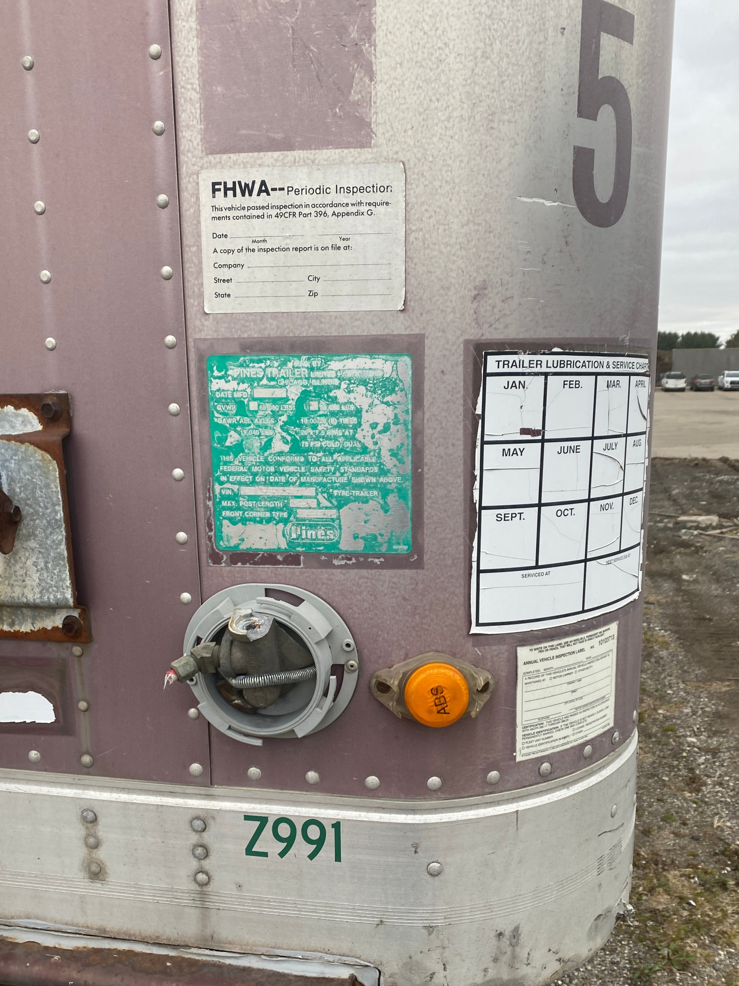 1998 Pines Utility Trailer #Z991