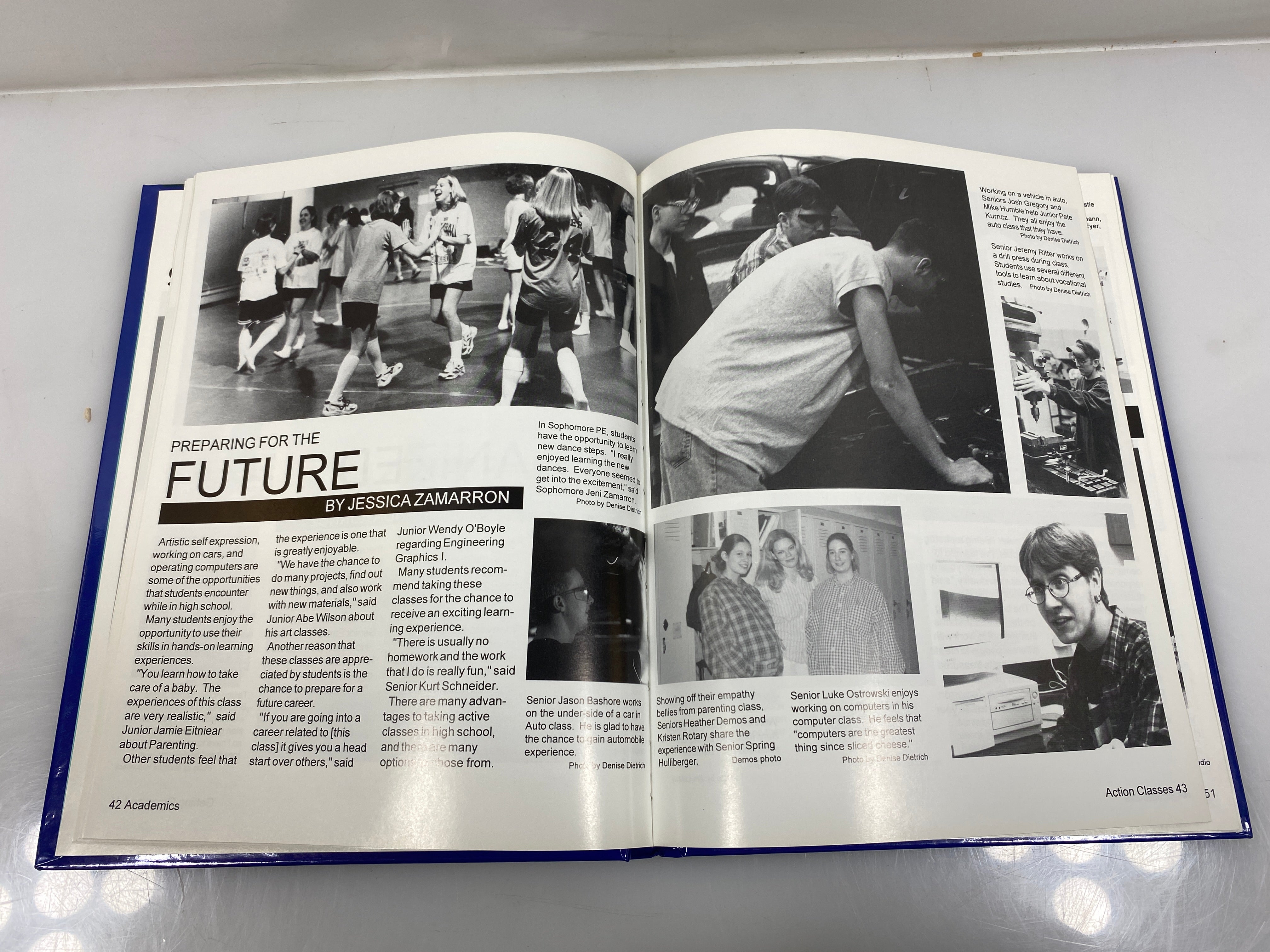 1998 "Wings" St. Johns High School Yearbook St. Johns Michigan HC