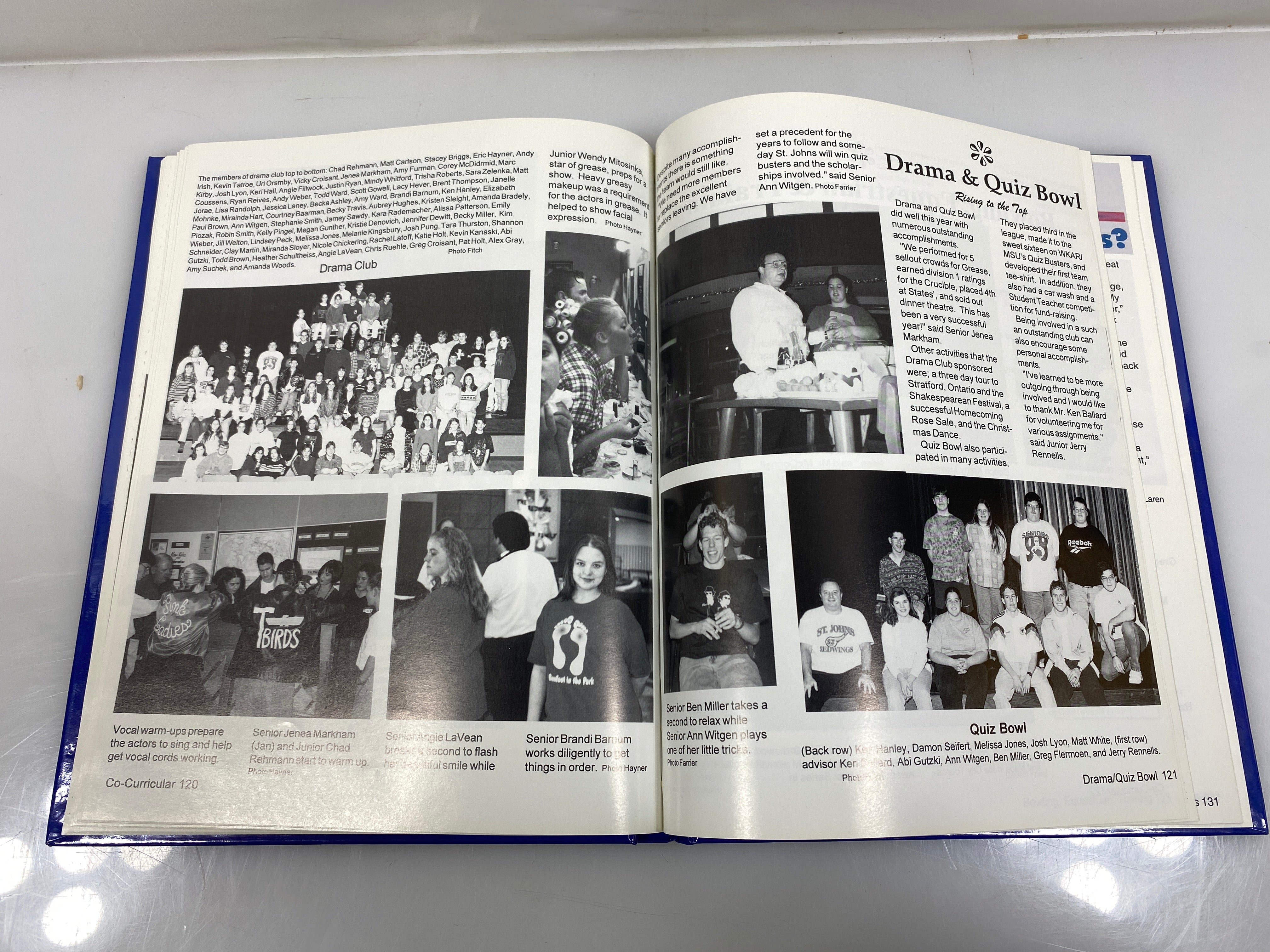 1998 "Wings" St. Johns High School Yearbook St. Johns Michigan HC