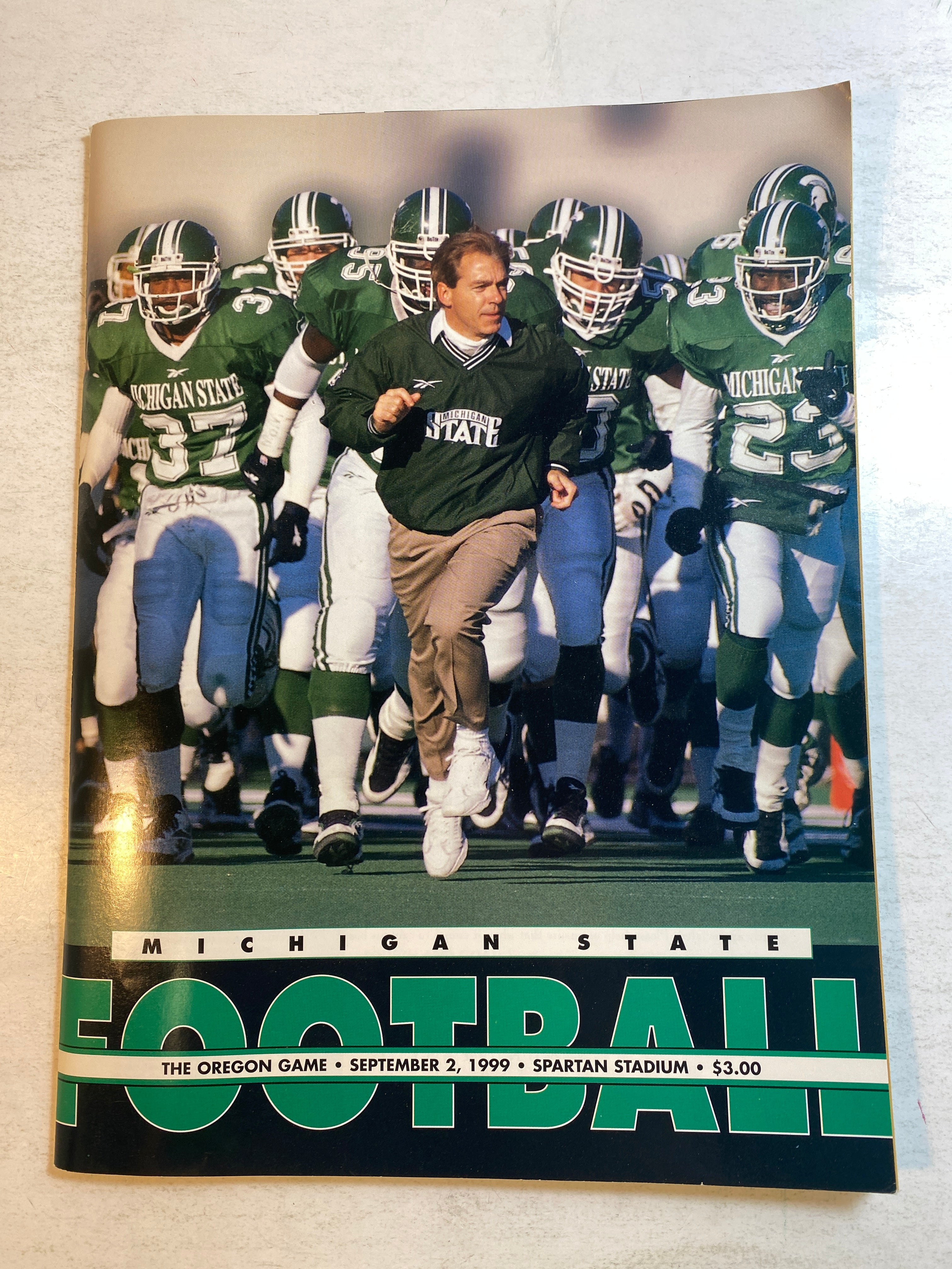 1999 Michigan State vs Oregon Football Program Nick Saban