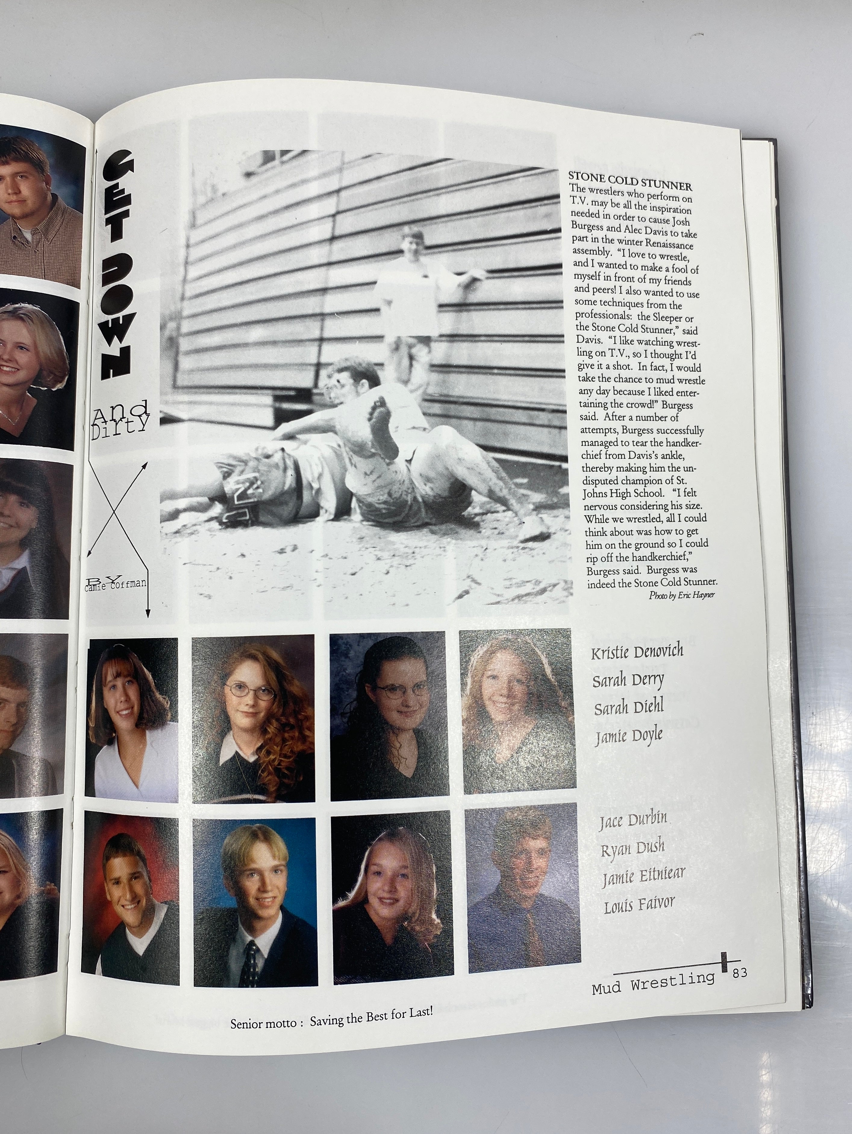 1999 St. Johns High School Yearbook "Wings" St. Johns Michigan HC