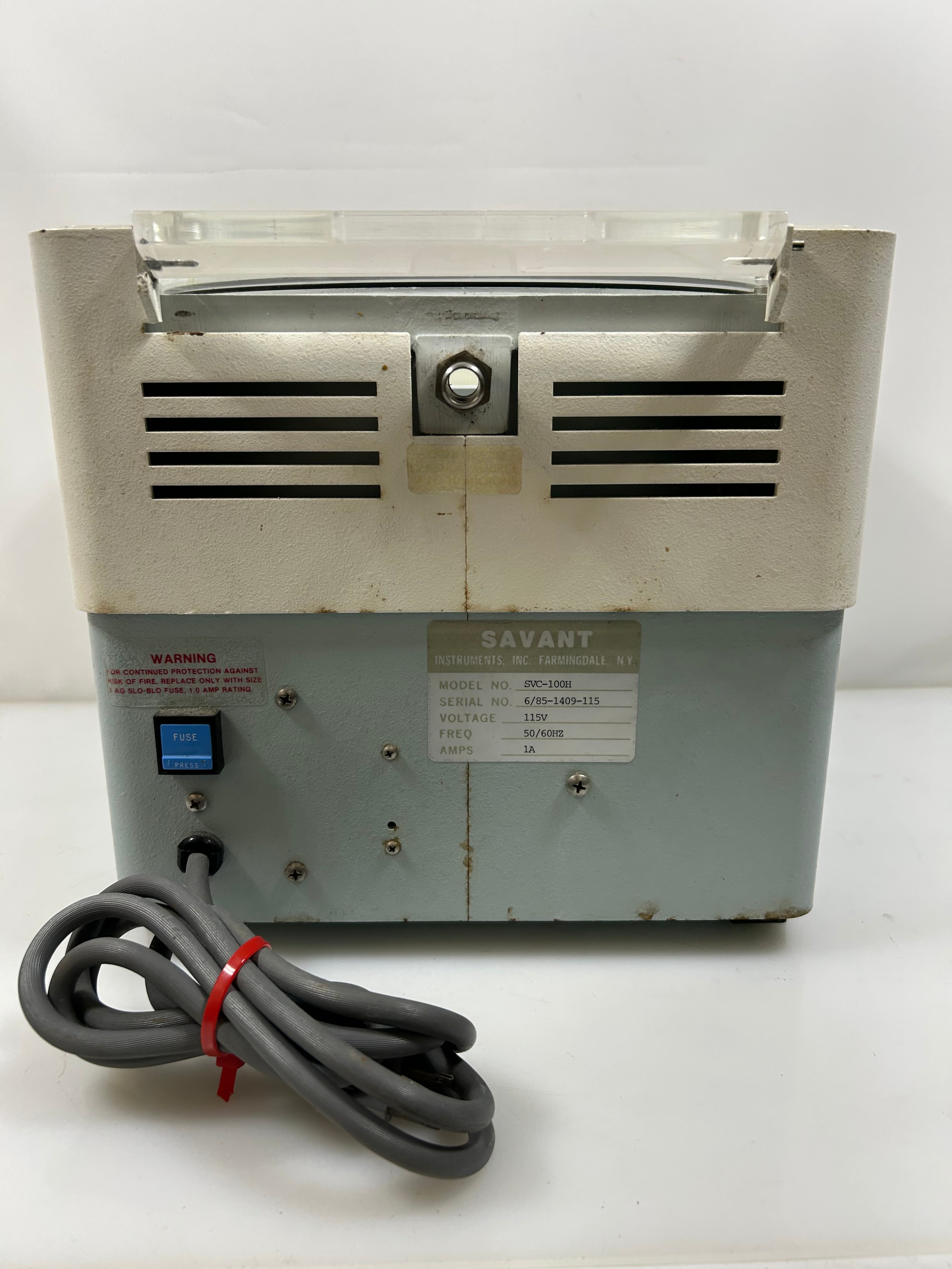 Savant Speedvac Concentrator SVC-100H *Functions*