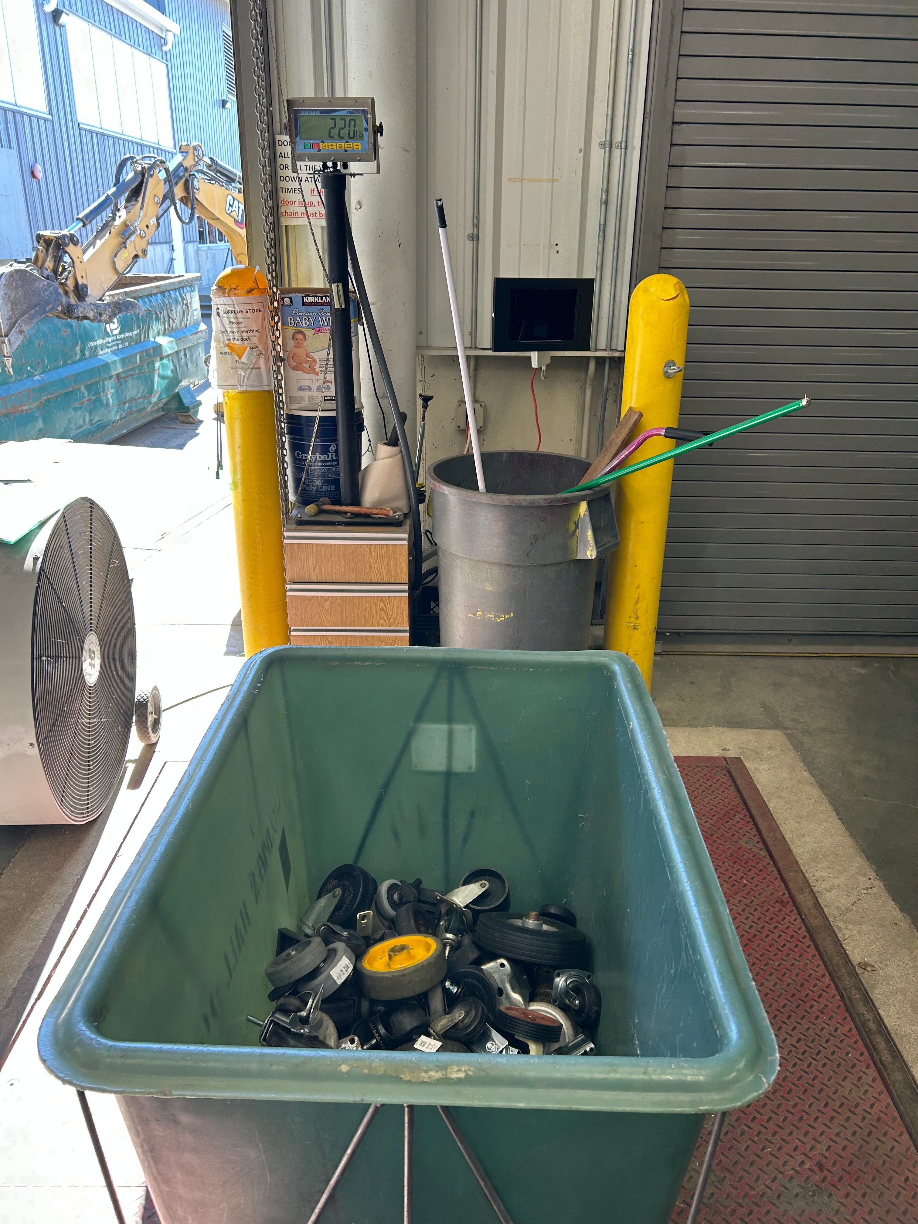 Large Assortment of Casters and Parts *Cart Included*