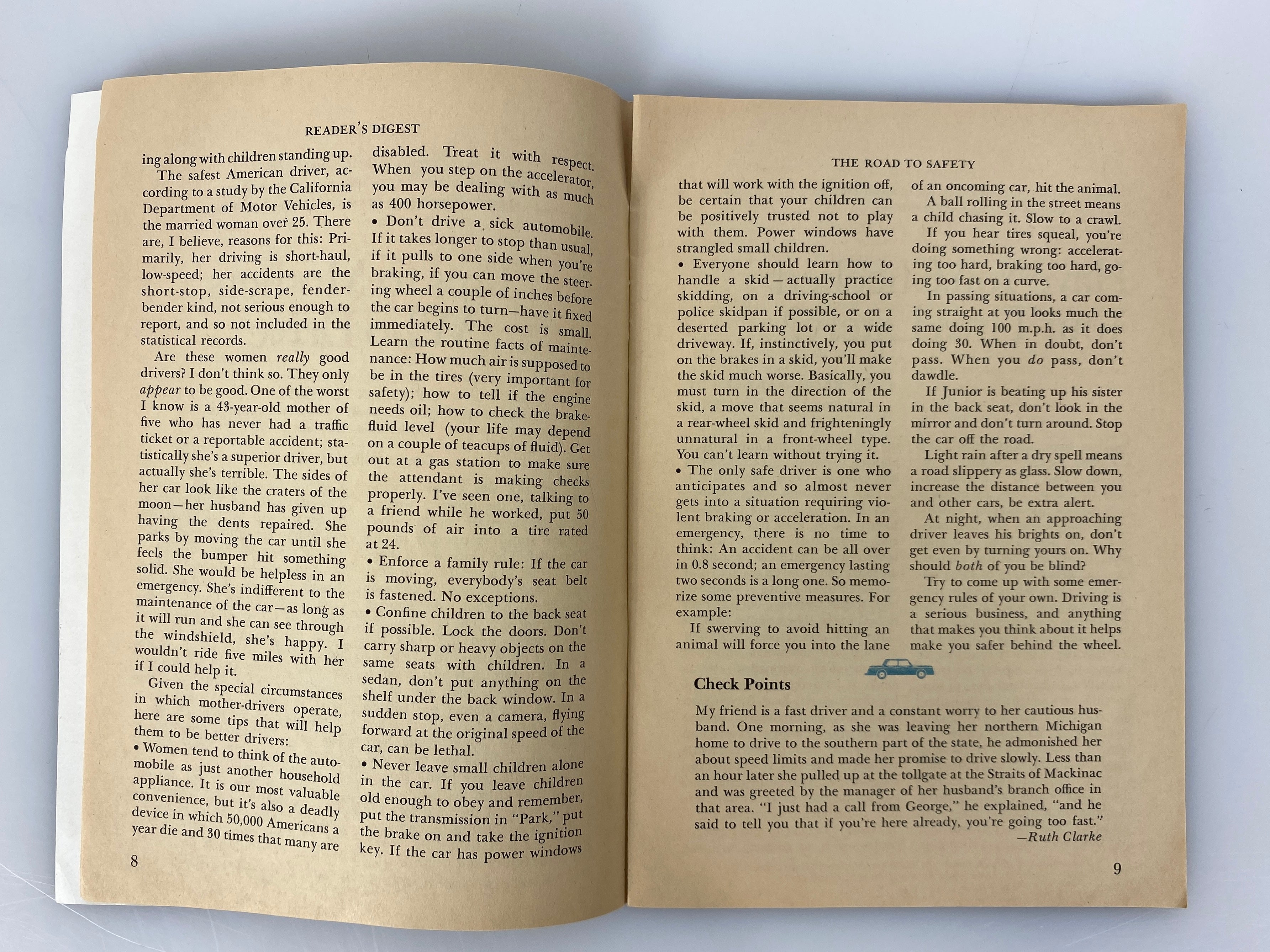 2 1960s Driving Manuals: What Every Driver Must Know MI/The Road to Safety SC