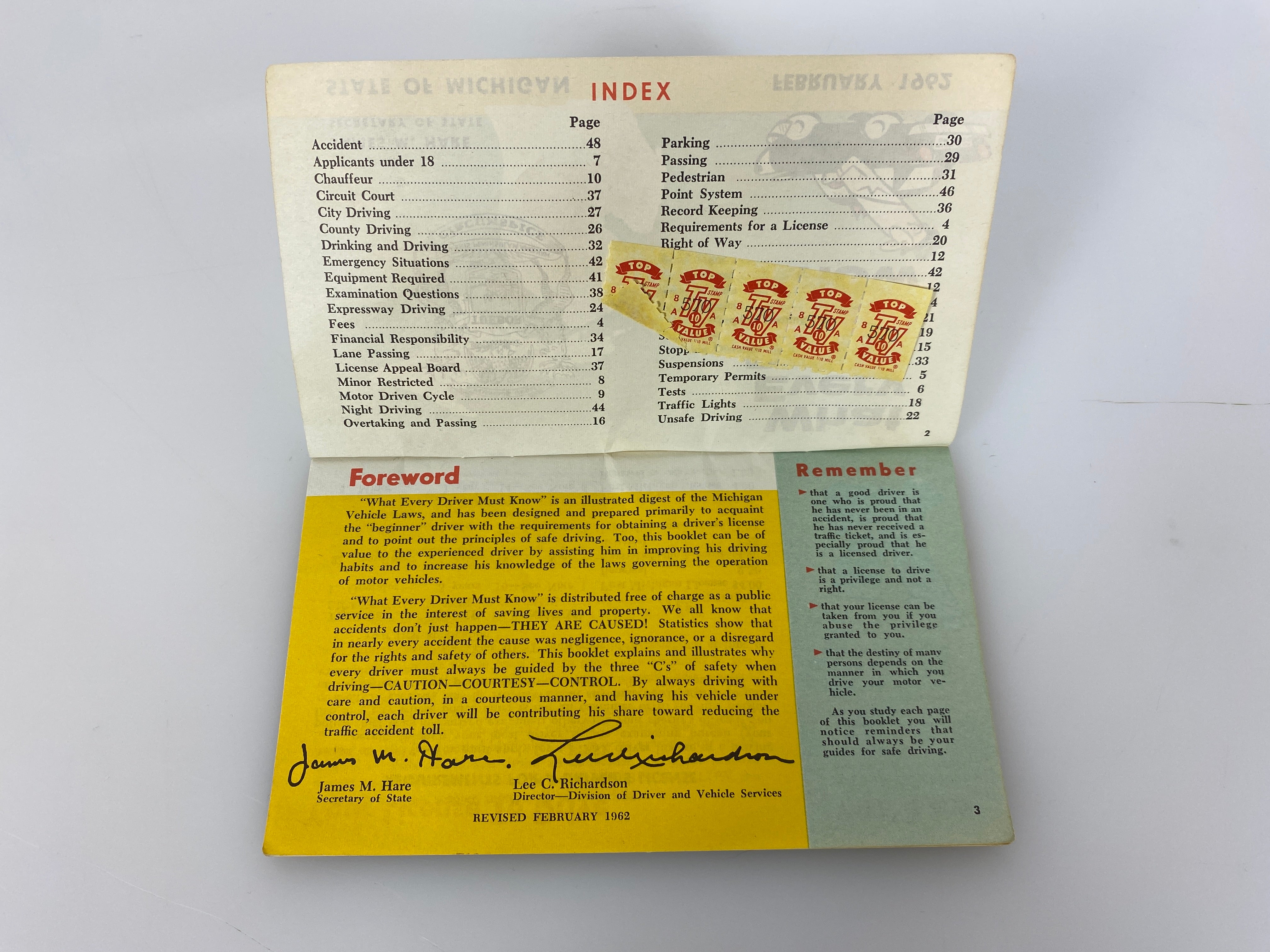 2 1960s Driving Manuals: What Every Driver Must Know MI/The Road to Safety SC