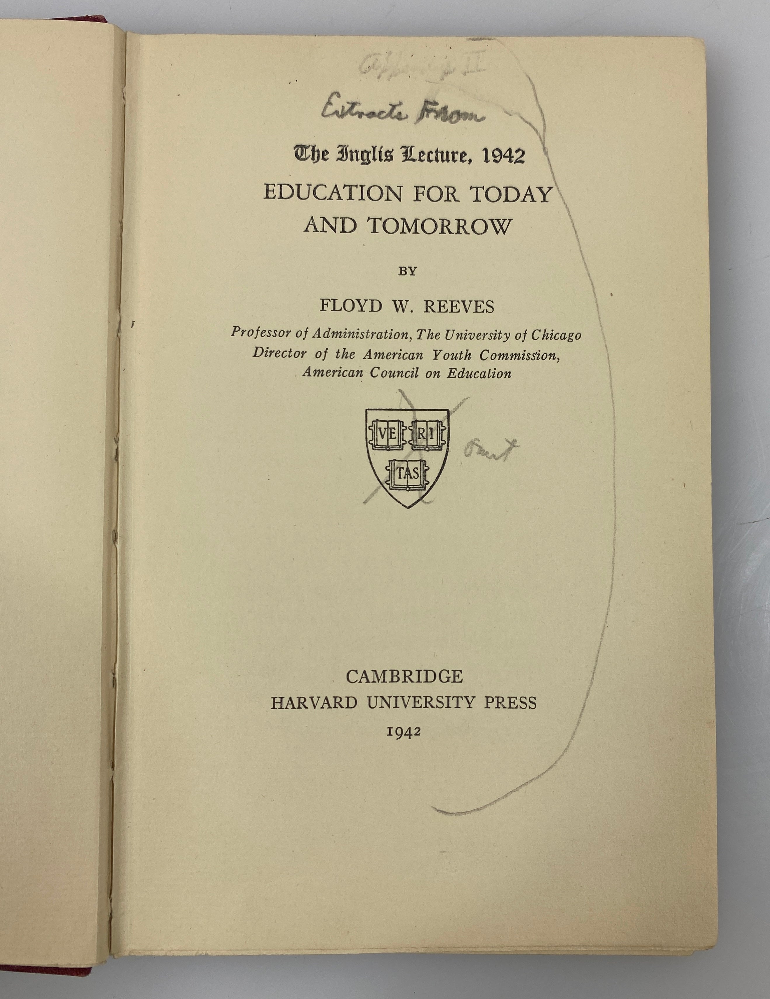 2 Alexander Inglis w The Inglis Lecture (Reeves) Signed Author's Copy 1925-42 HC