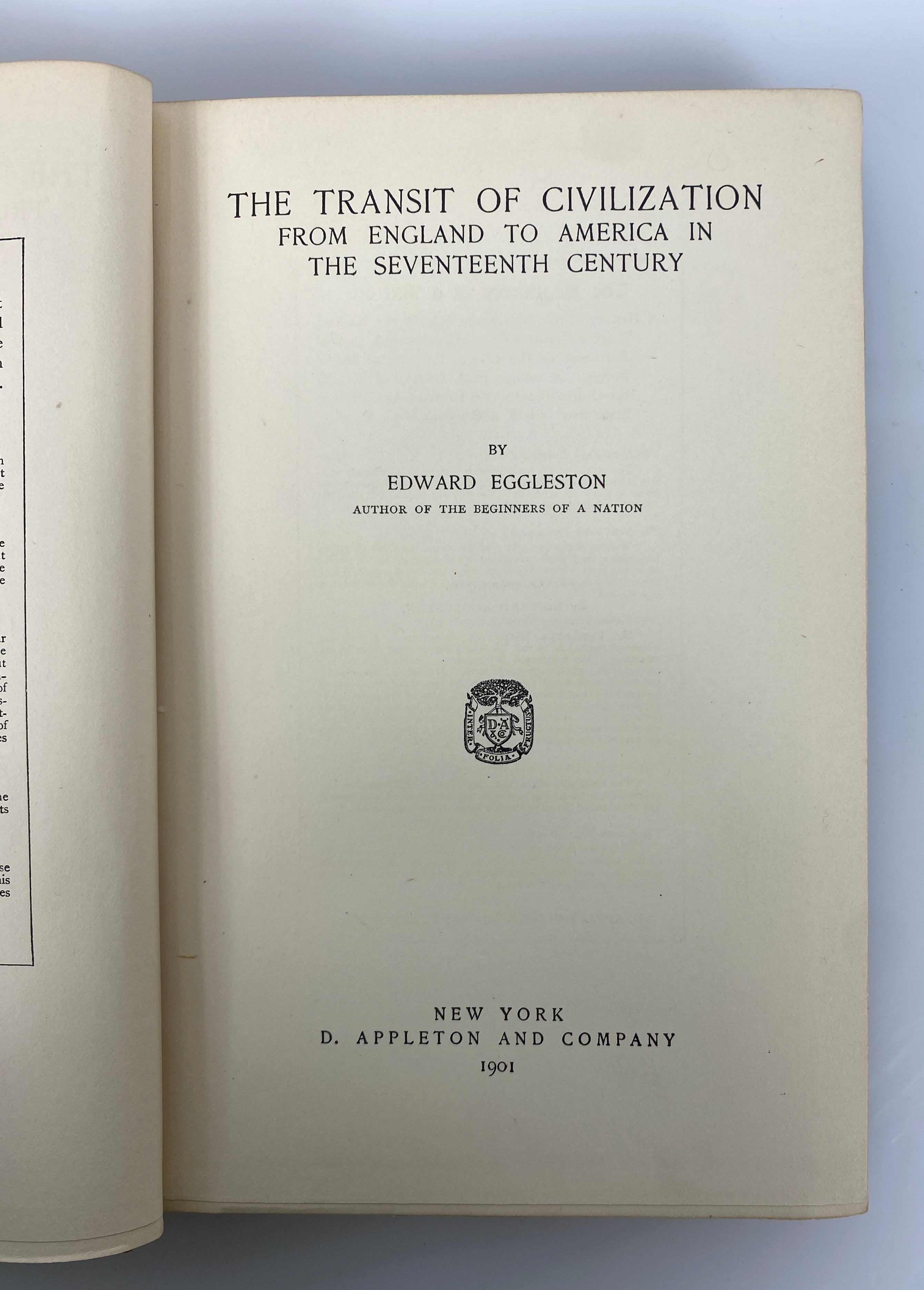 2 Antiq Edward Eggleston: The Beginners of a Nation/The Transit of Civilization
